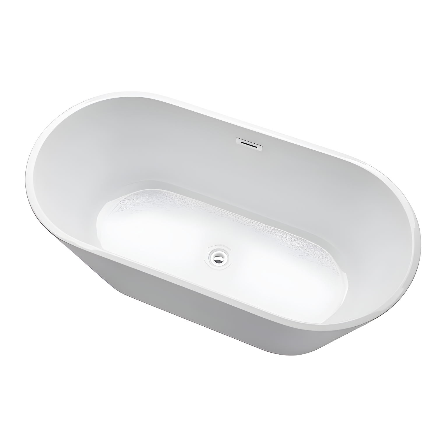 67'' x 32'' Freestanding Soaking Acrylic Bathtub