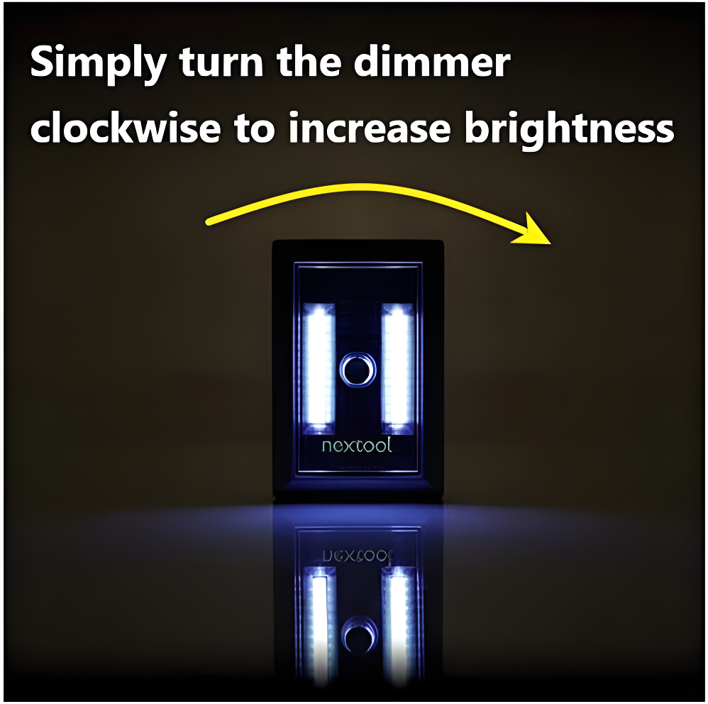 Dimmable Battery Included COB Cordless LED Light, Adjustable Brightness, 200 Lumen, Batteries & Adhesive Strips Included, 4-Pack