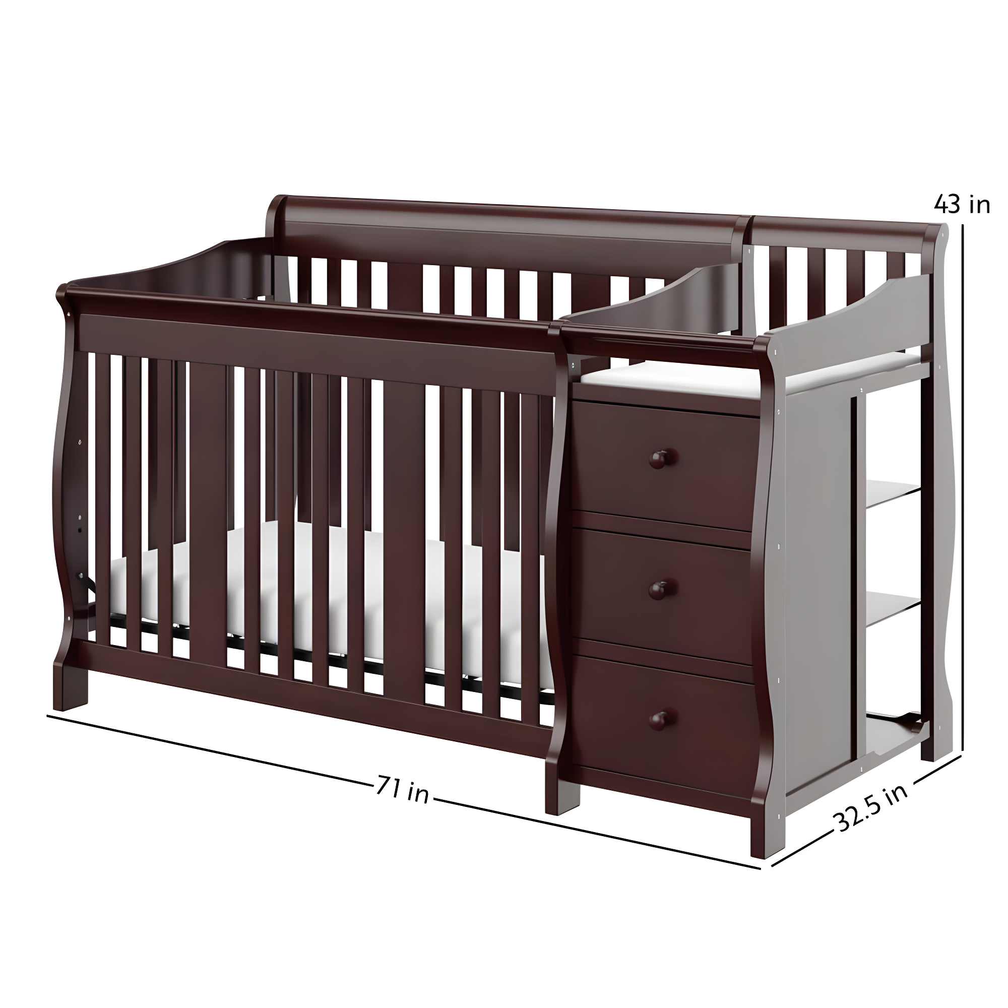Portofino 5-in-1 Convertible Crib and Changer