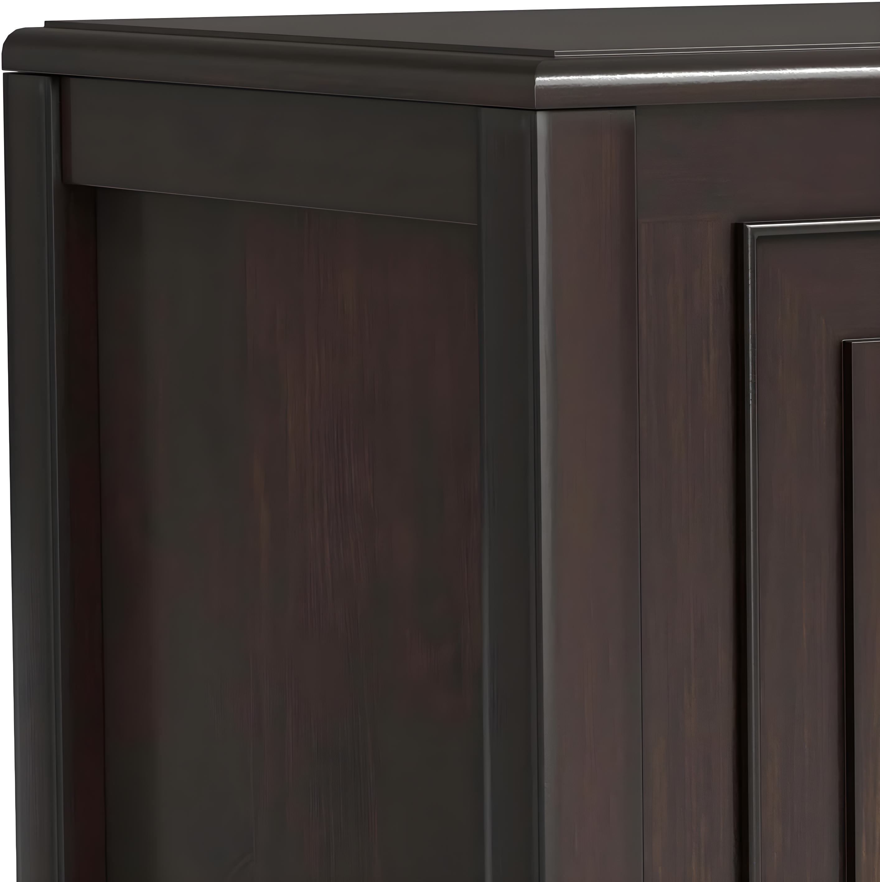 Simpli Home Connaught 36"W Solid Wood Small Storage Bench Trunk with Lift-Top Lid and Dual Storage Compartments