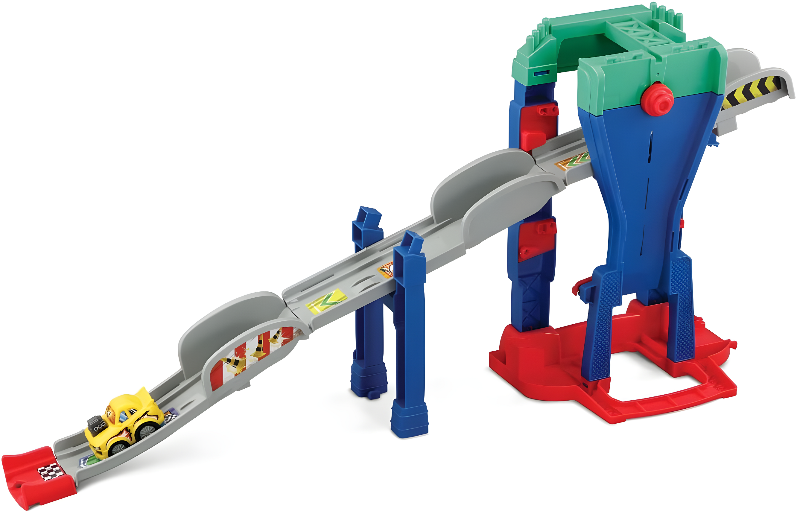 VTech Go! Go! Smart Wheels 4-in-1 Zig-Zag Raceway with Accessories, Baby and Toddler Toys