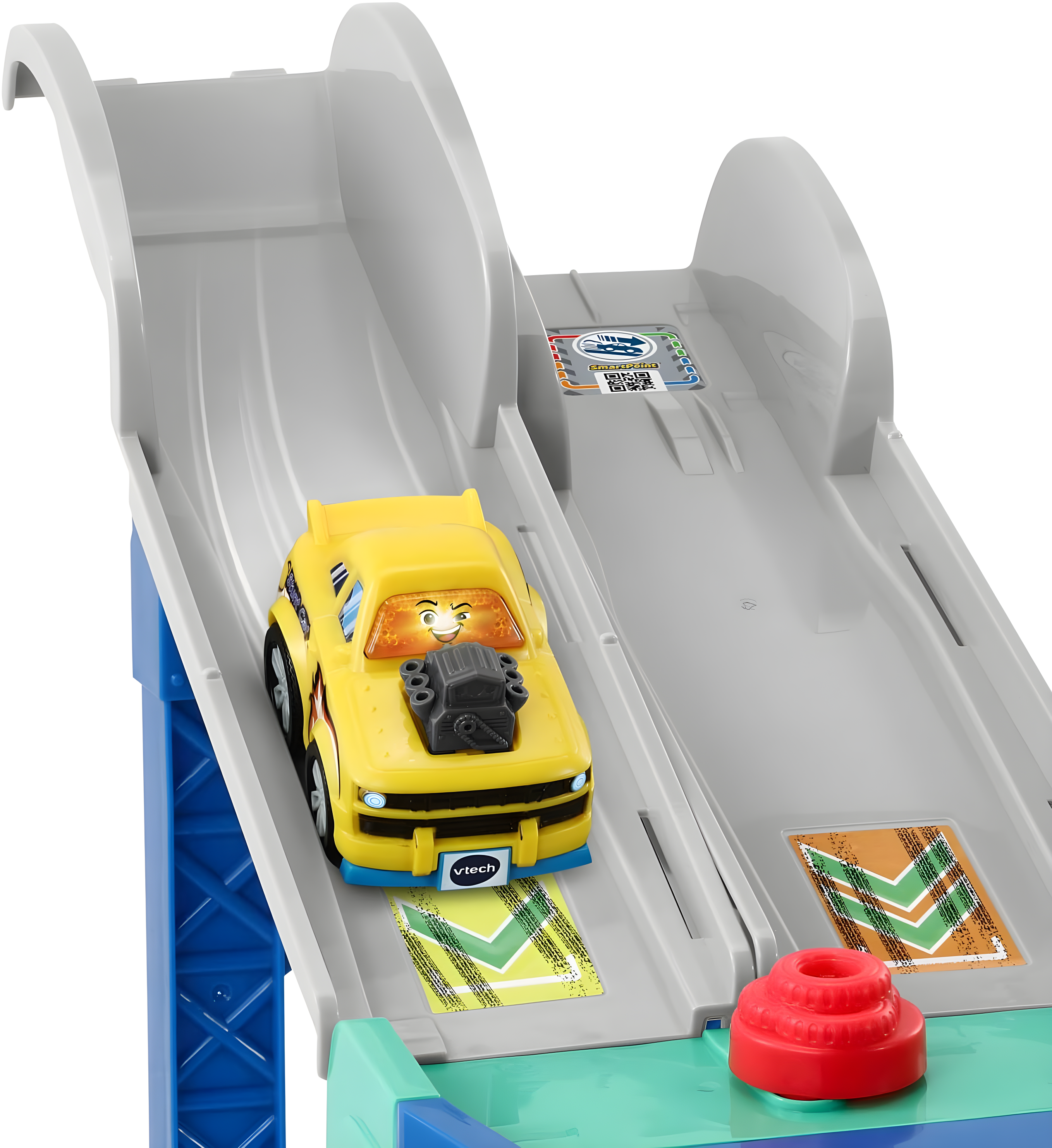 VTech Go! Go! Smart Wheels 4-in-1 Zig-Zag Raceway with Accessories, Baby and Toddler Toys