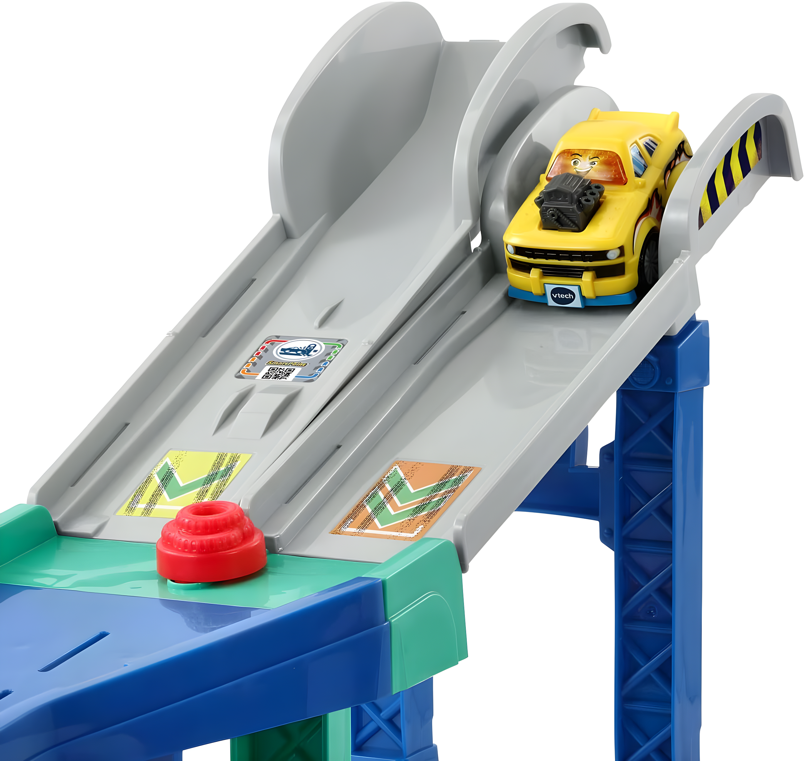 VTech Go! Go! Smart Wheels 4-in-1 Zig-Zag Raceway with Accessories, Baby and Toddler Toys