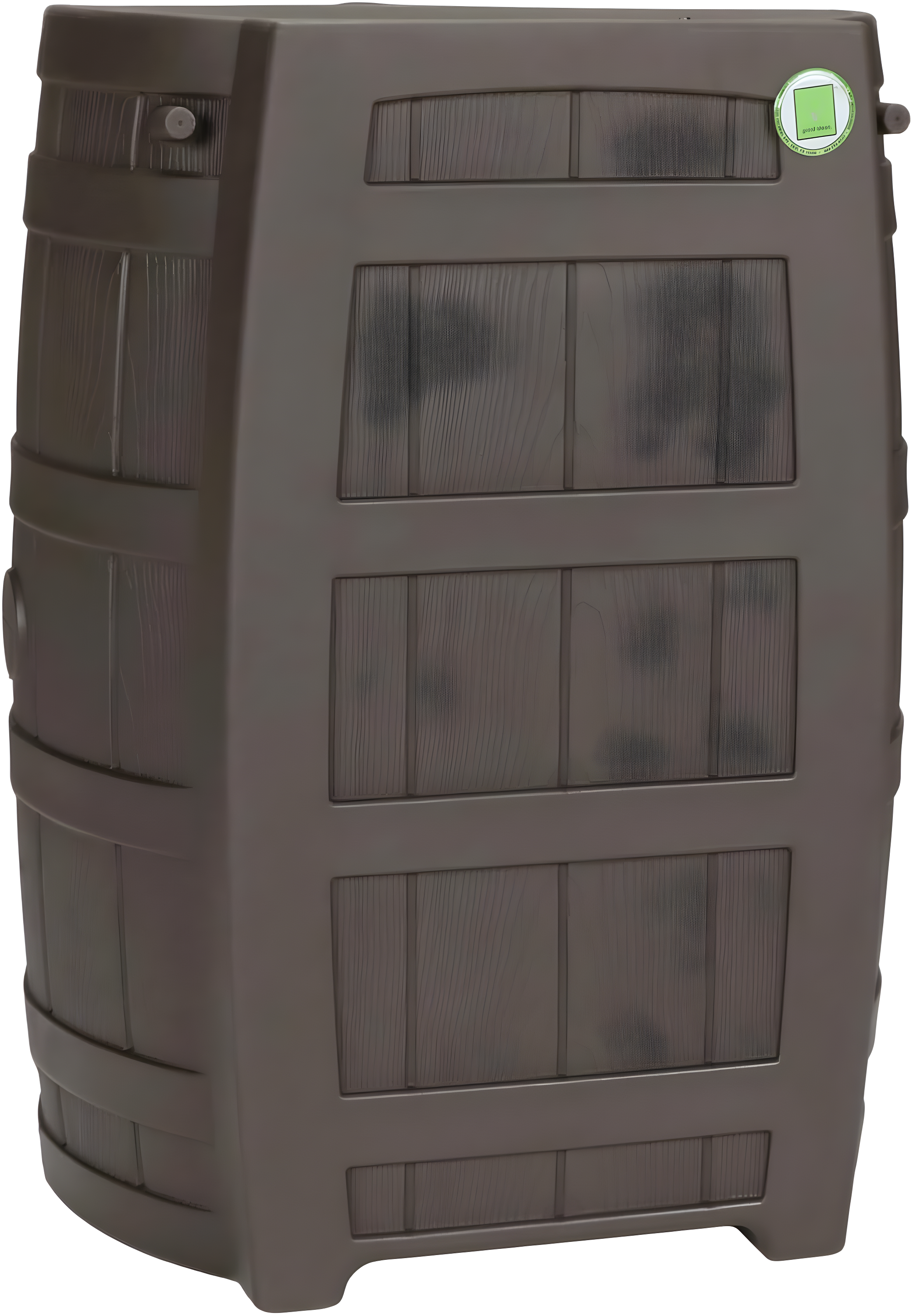 Good Ideas Rain Wizard Whiskey Style Rain Barrel with Overflow and Spigot