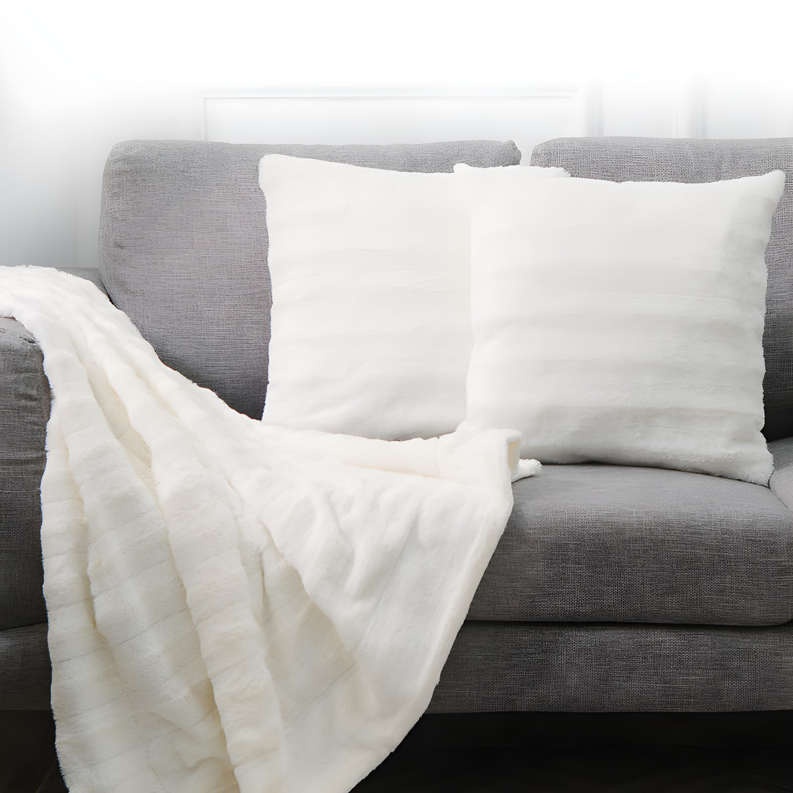 Cheer Collection FRBIN Square Pillow Cover & Insert (Set of 2)