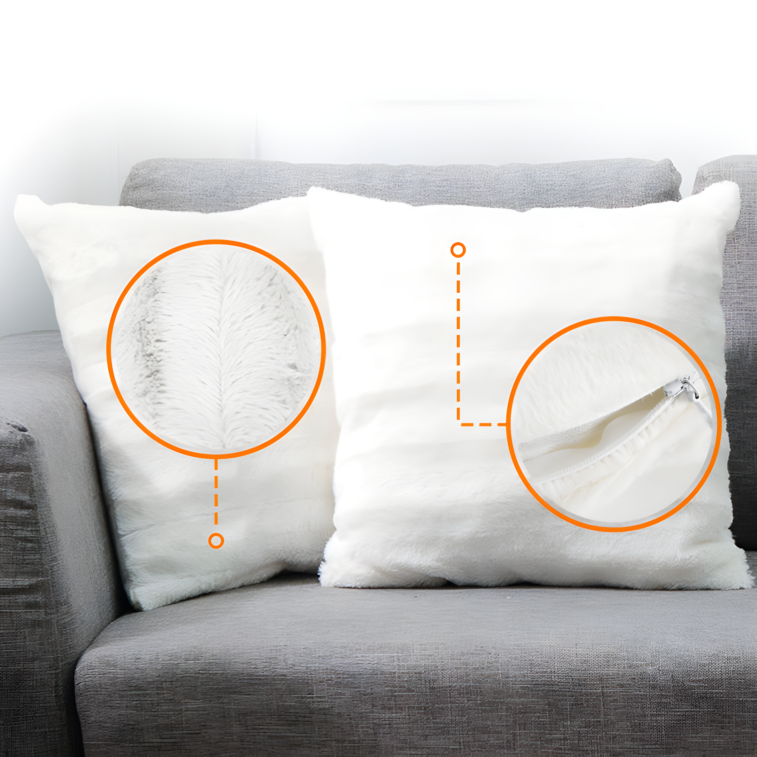 Cheer Collection FRBIN Square Pillow Cover & Insert (Set of 2)