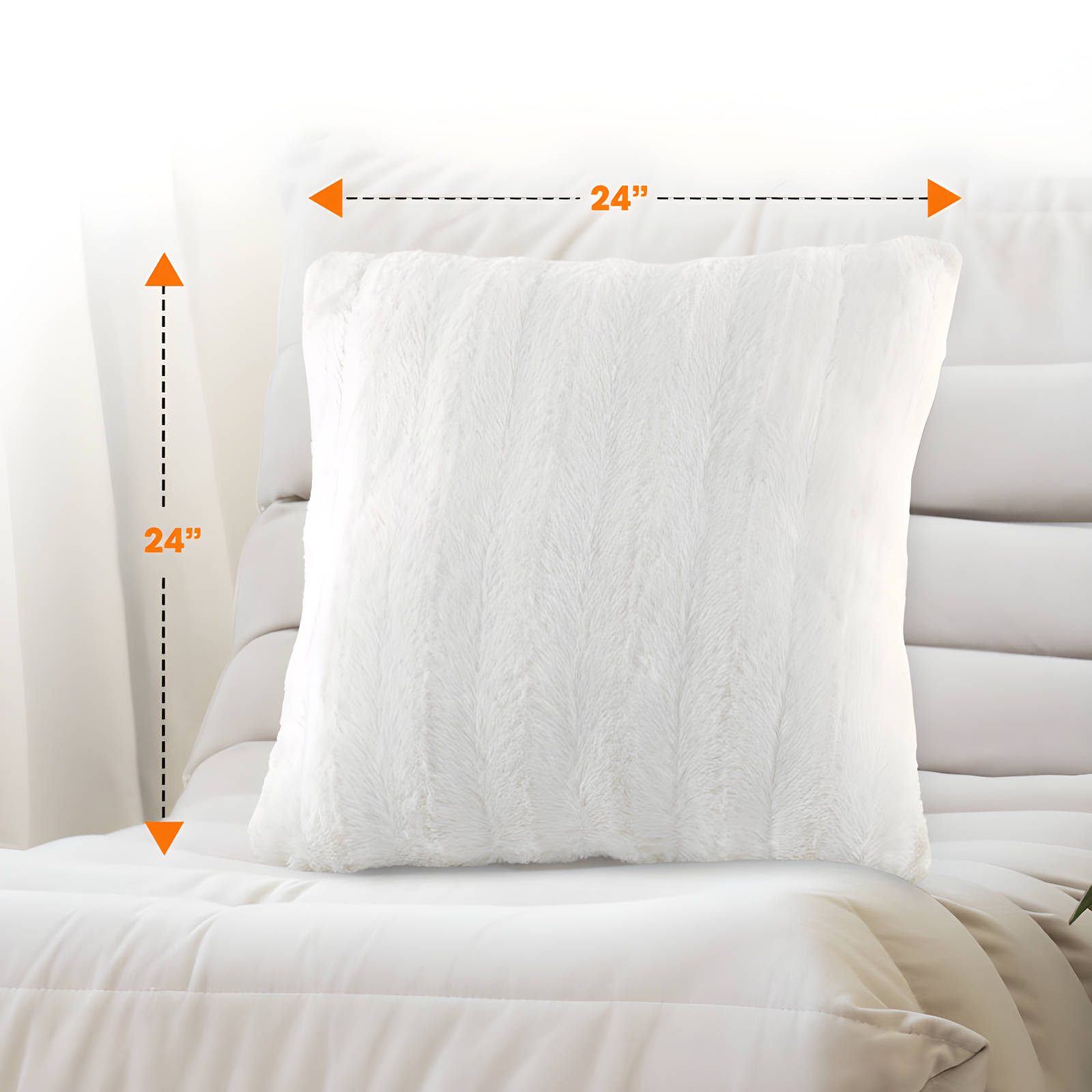 Cheer Collection FRBIN Square Pillow Cover & Insert (Set of 2)