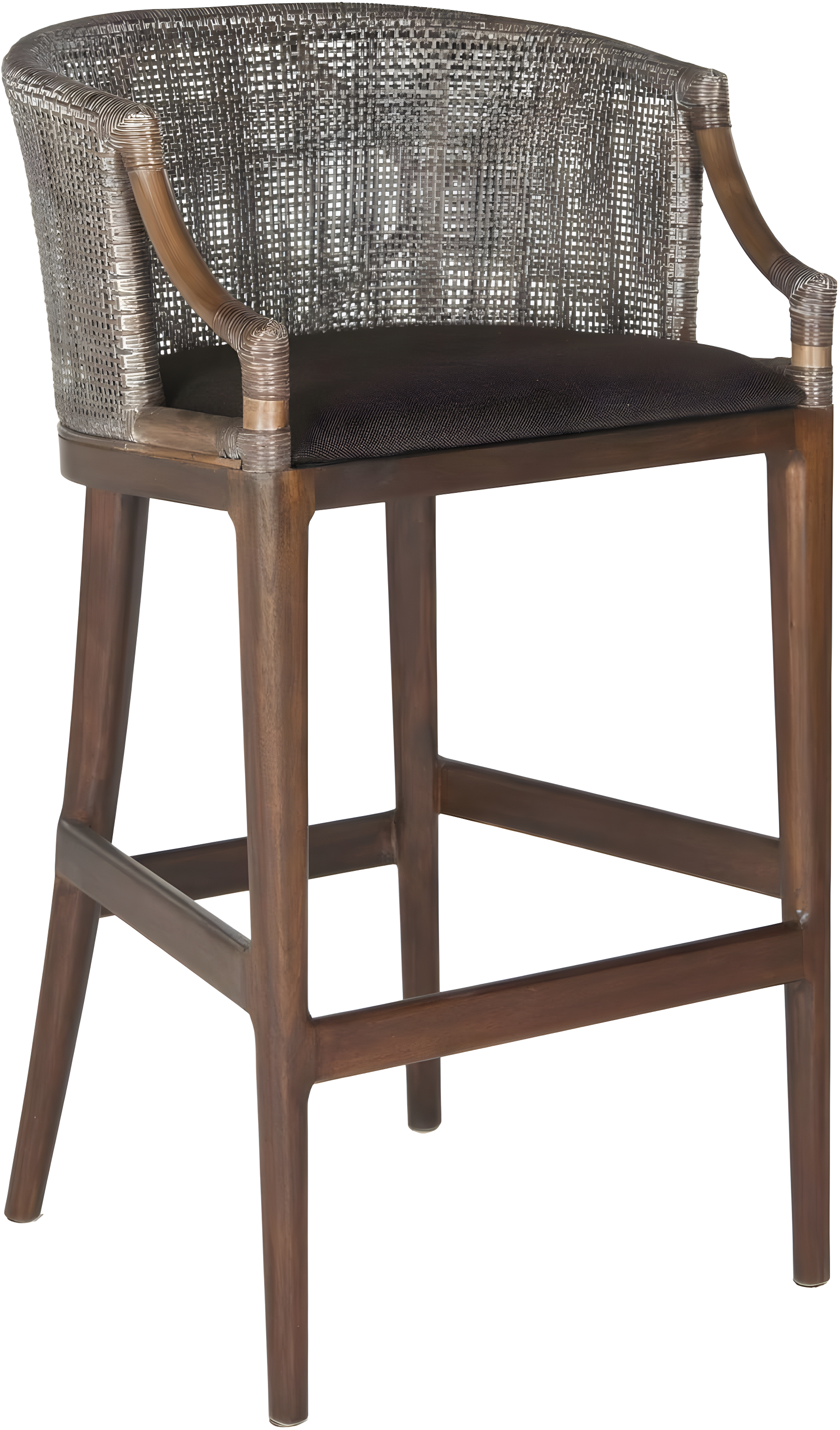 Brando Bar Stool - Brown/White - Safavieh