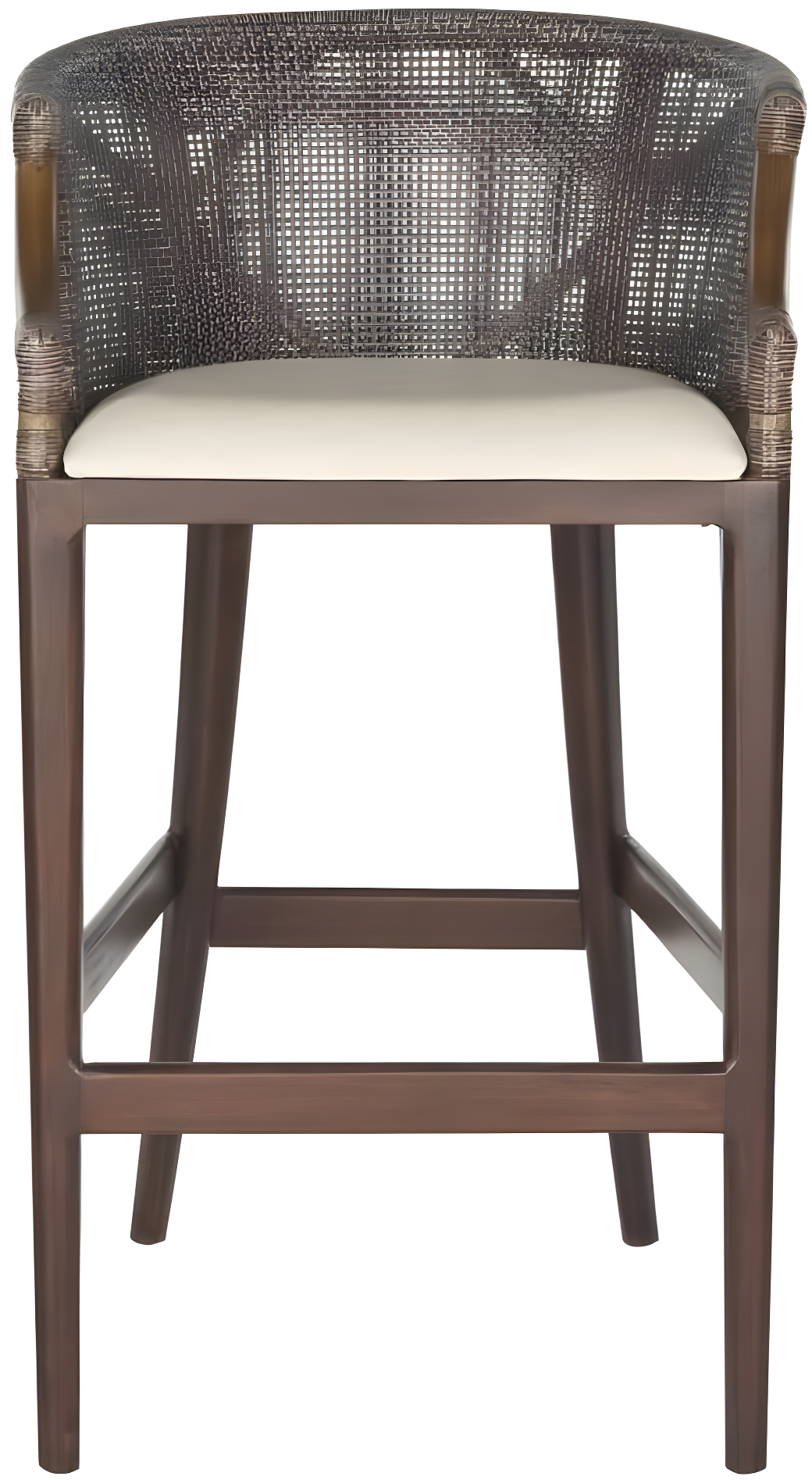 Brando Bar Stool - Brown/White - Safavieh