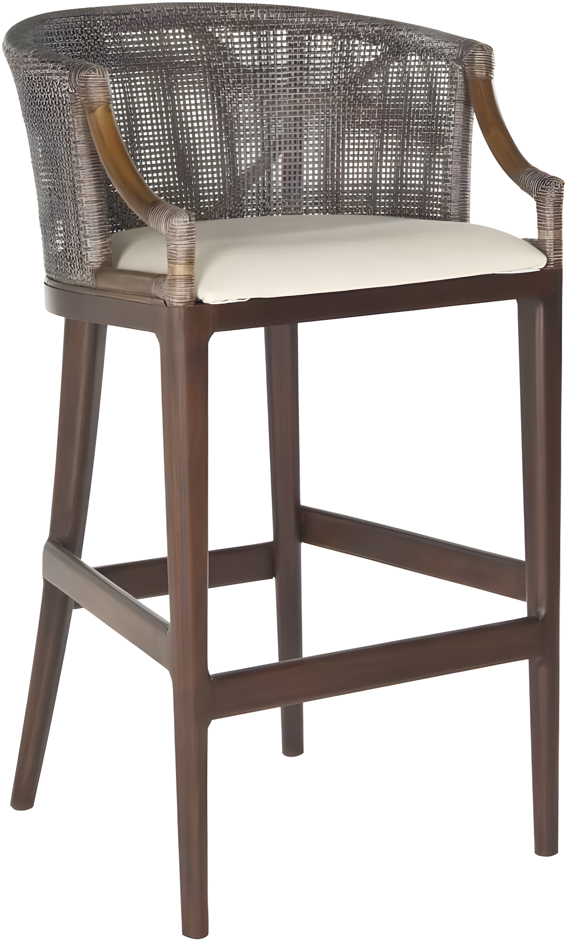Brando Bar Stool - Brown/White - Safavieh