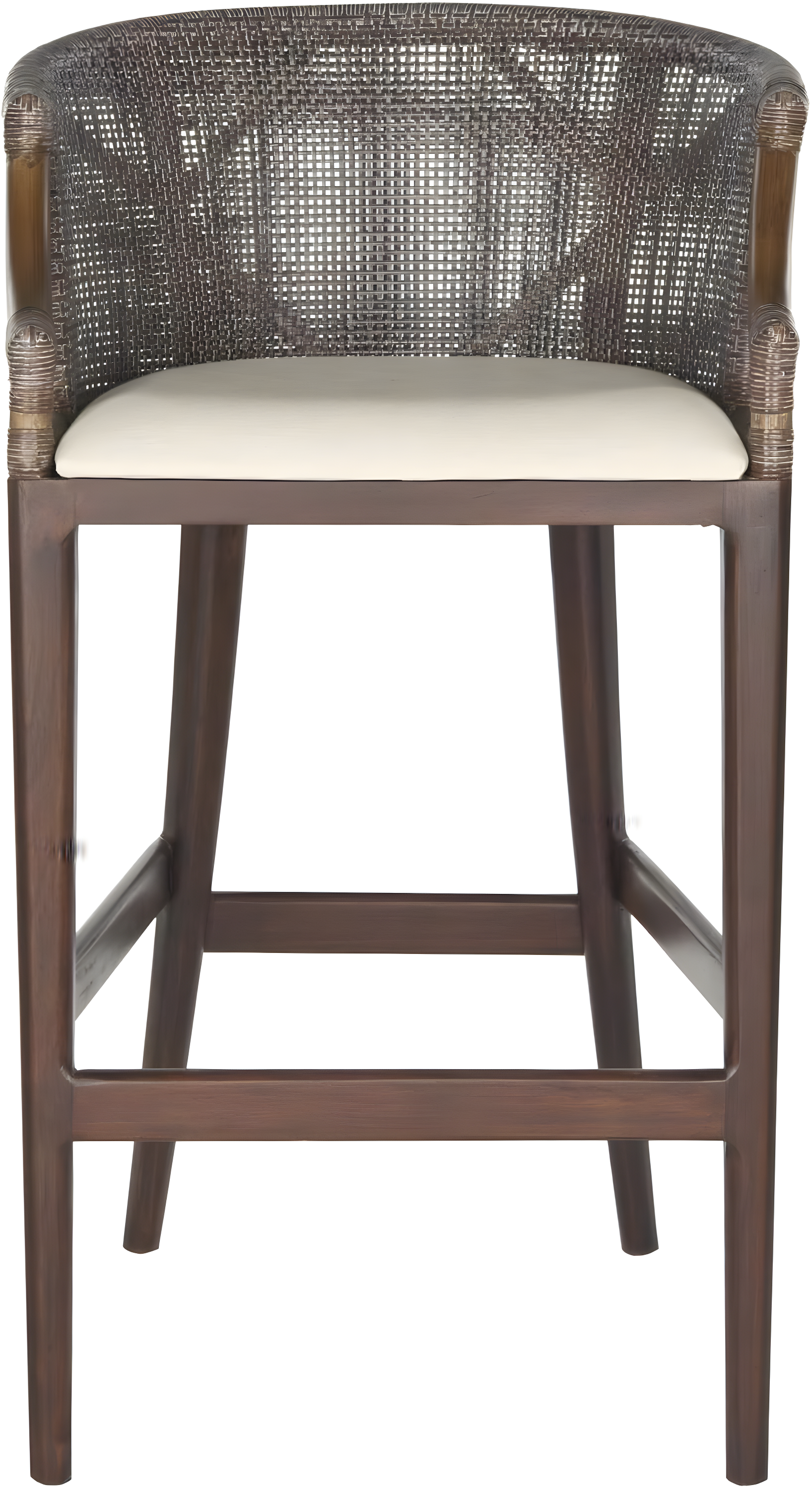 Brando Bar Stool - Brown/White - Safavieh