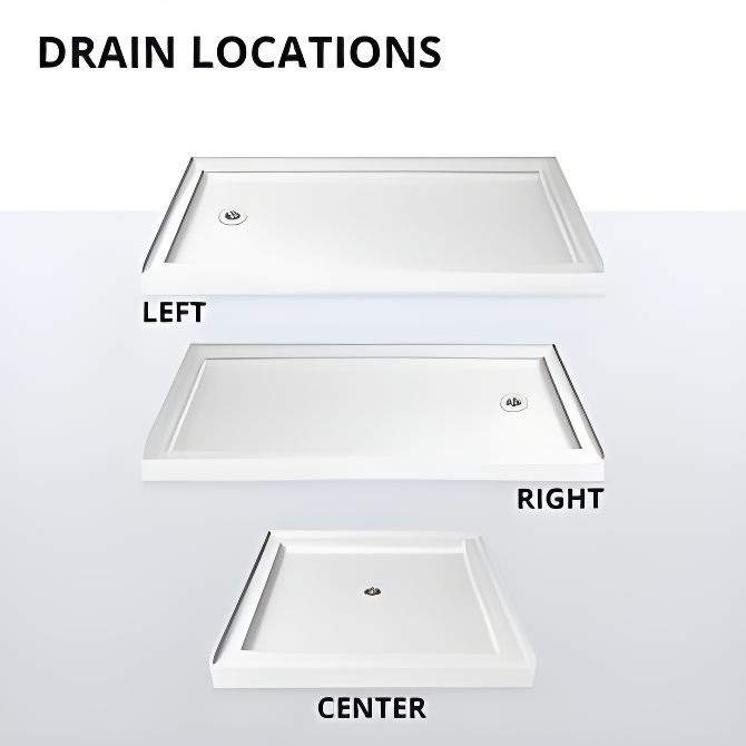 SlimLine 60" x 30" Single Threshold Shower Base