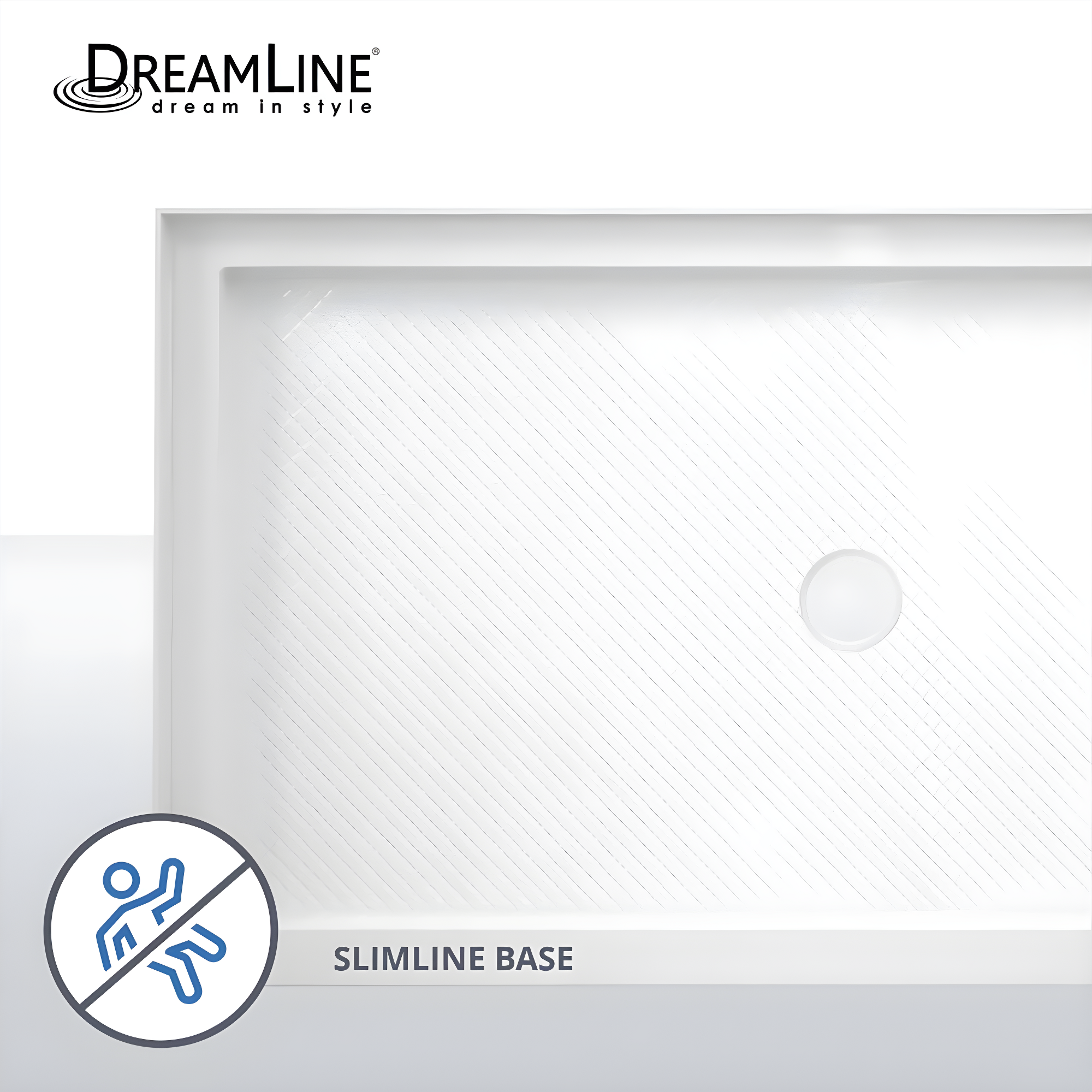 SlimLine 60" x 30" Single Threshold Shower Base
