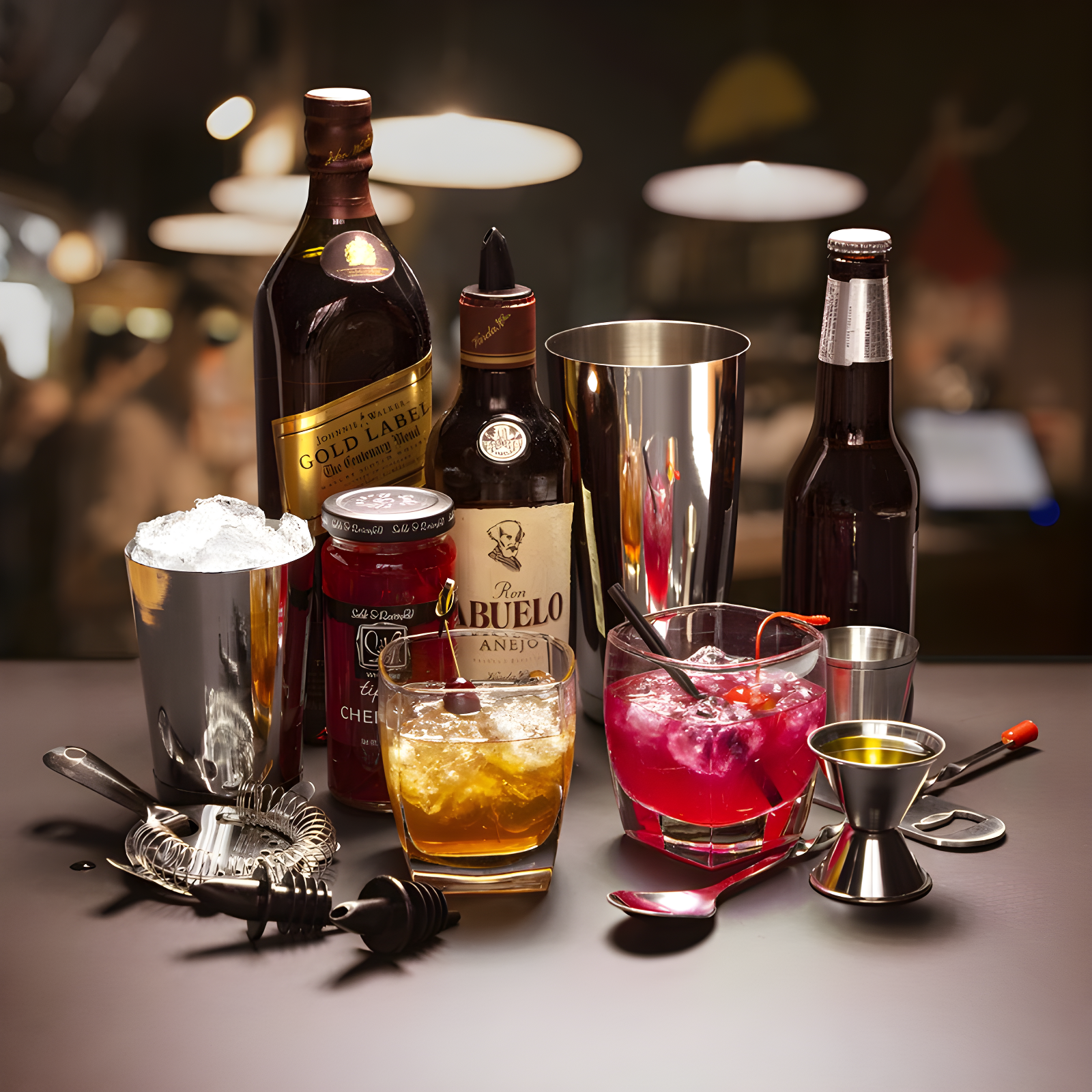 Joytable Joytable Stainless Steel Cocktail Shaker Bar Set