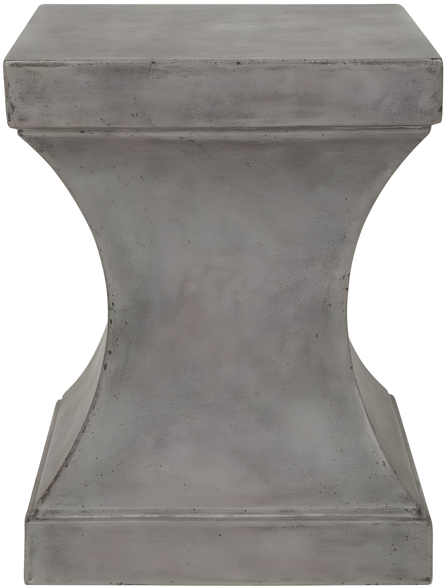 Curby Concrete Indoor/Outdoor Accent Stool - Dark Grey - Safavieh