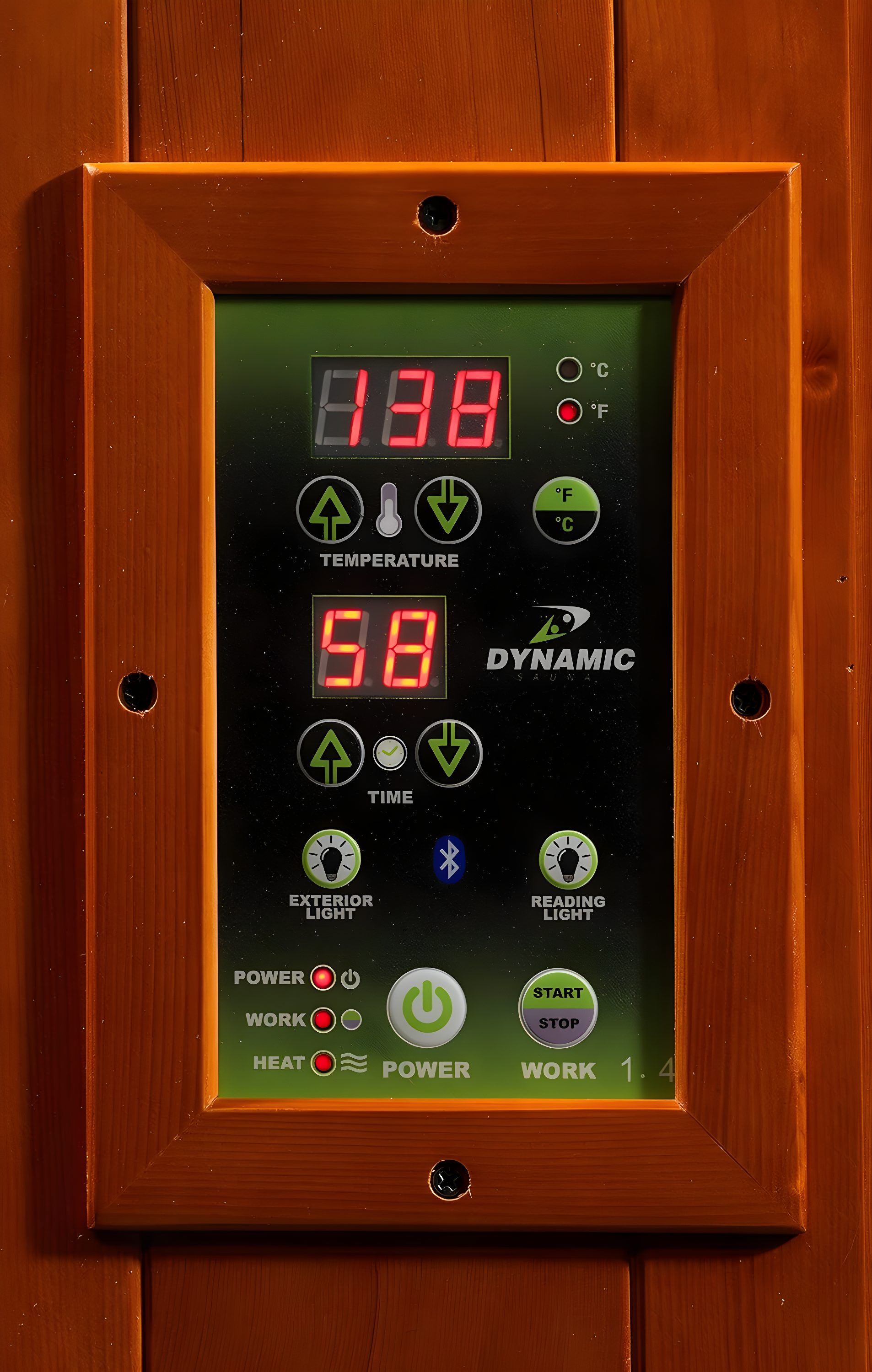 Dynamic Infrared Dynamic Infrared Lugano 3 - Person Bluetooth Compatible FAR Infrared Sauna with Remote Control in Hemlock