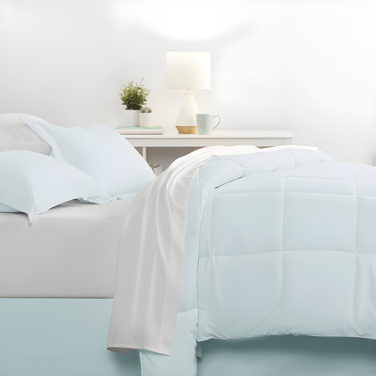 IEnjoy Home Simply Soft Microfiber Complete Bedding Set