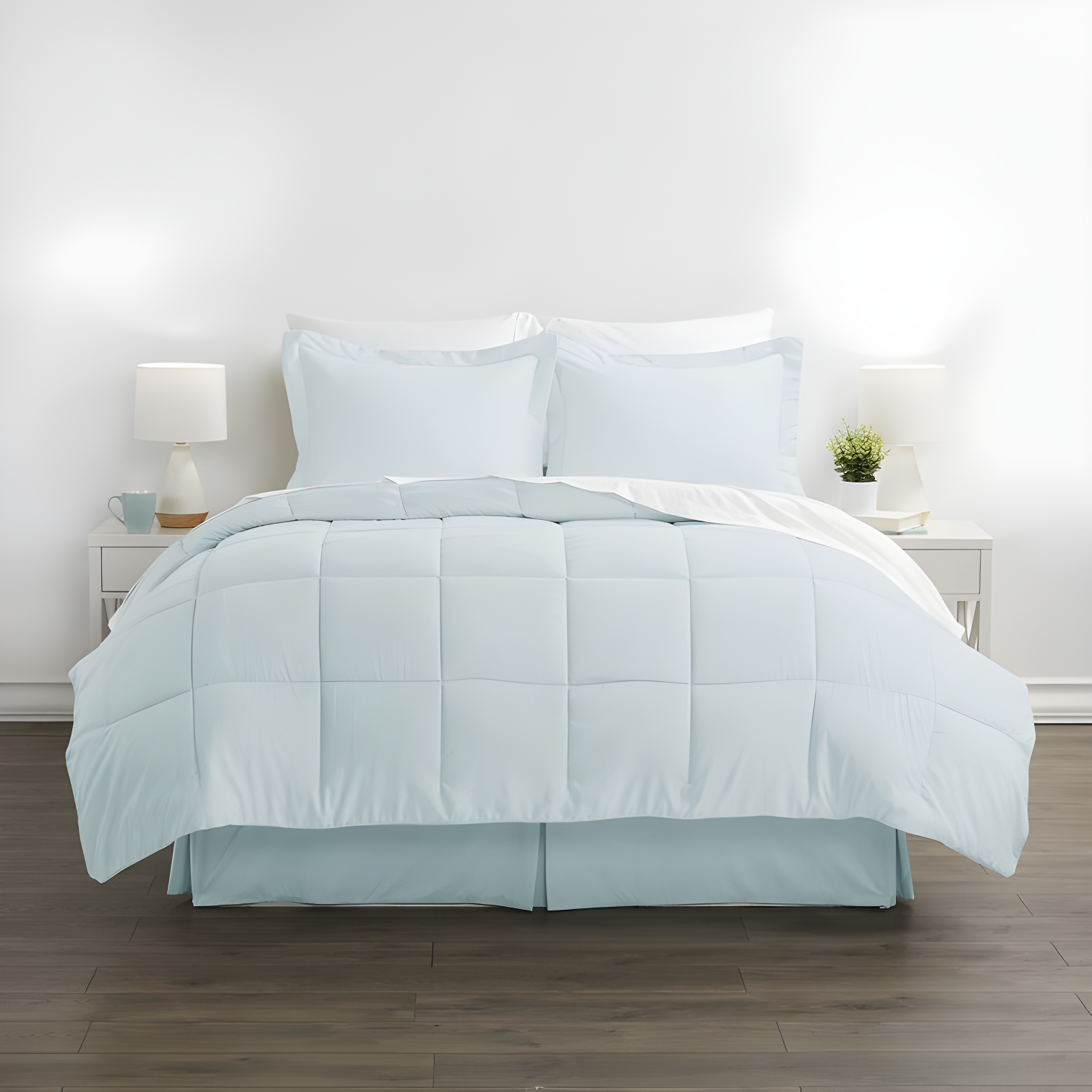 IEnjoy Home Simply Soft Microfiber Complete Bedding Set