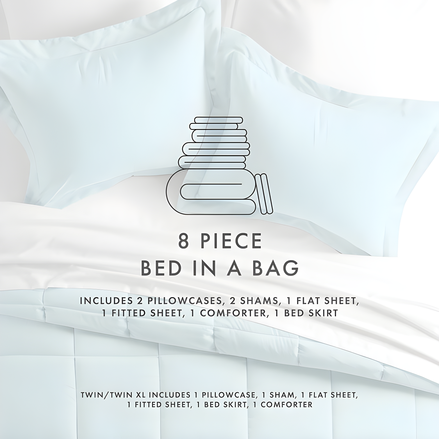 IEnjoy Home Simply Soft Microfiber Complete Bedding Set