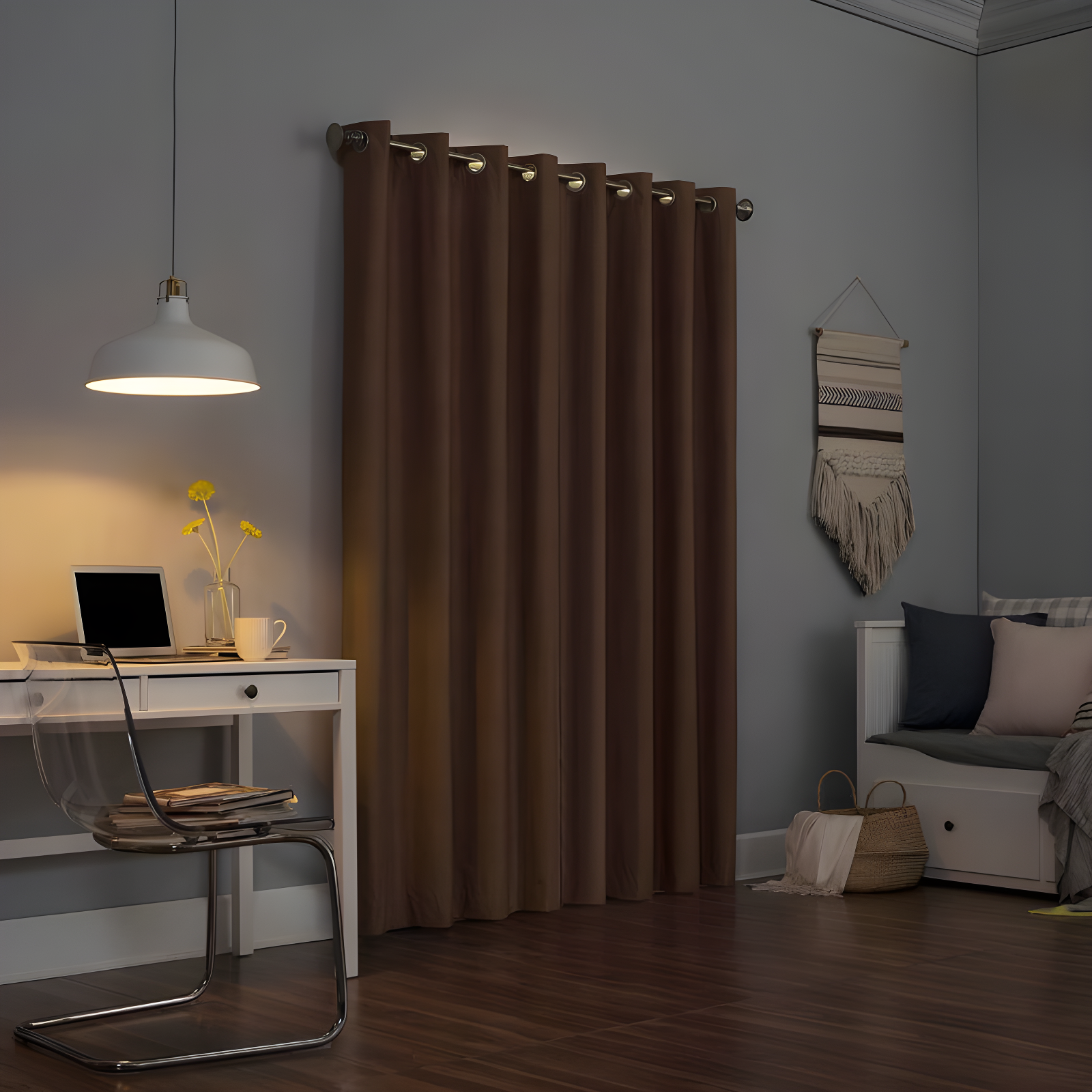 Sun Zero Cameron Thermal Insulated 100% Blackout Grommet Curtain Panel