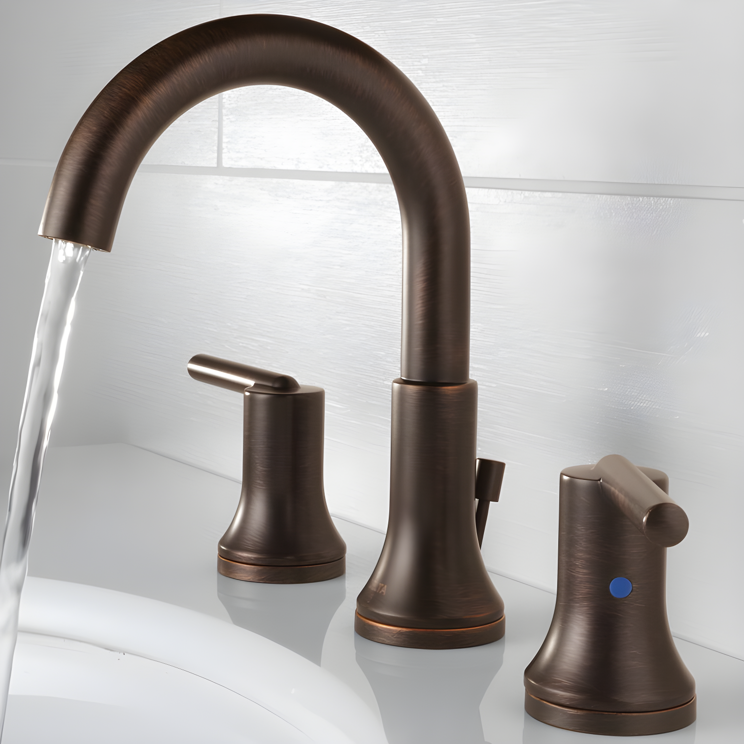 Trinsic Widespread Bathroom Faucet 3 Hole, 2-handle Bathroom Sink Faucet with Drain Assembly