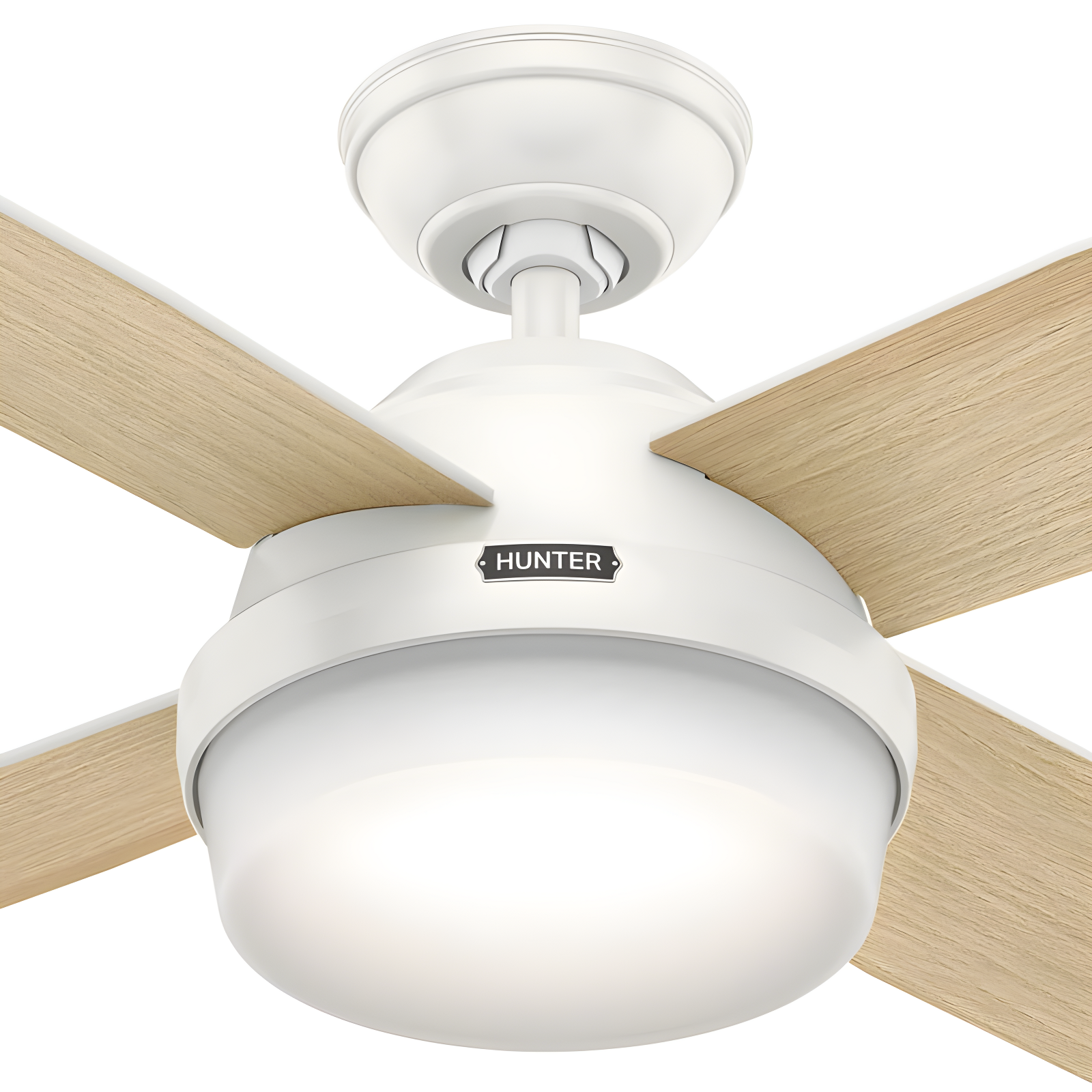 Dempsey 52" 4 - Blade Contemporary Indoor Ceiling Fan with Lights and Remote