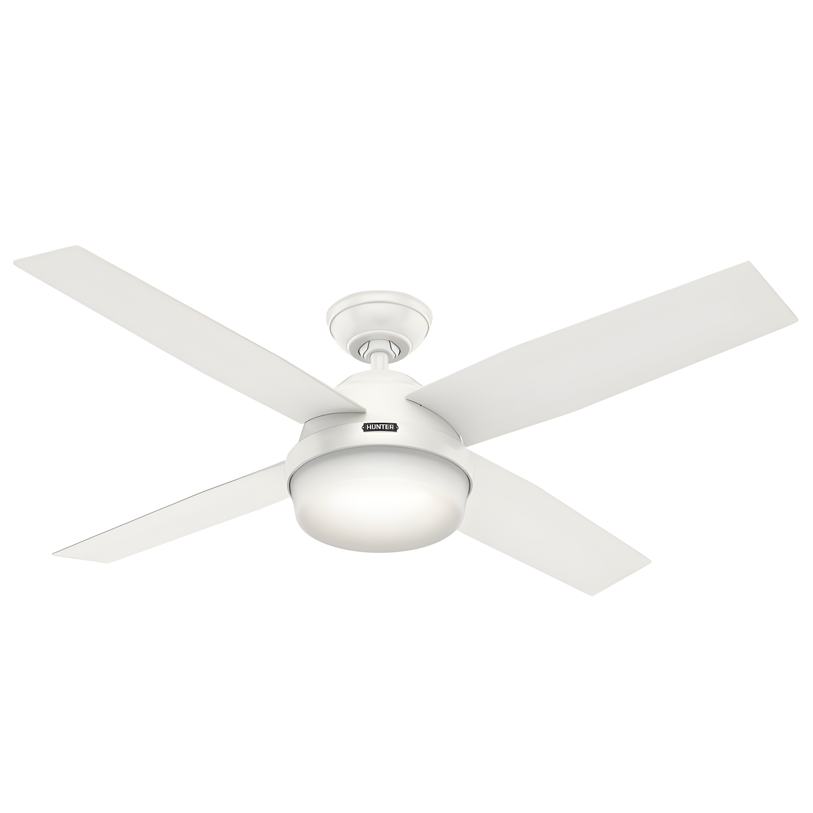 Dempsey 52" 4 - Blade Contemporary Indoor Ceiling Fan with Lights and Remote