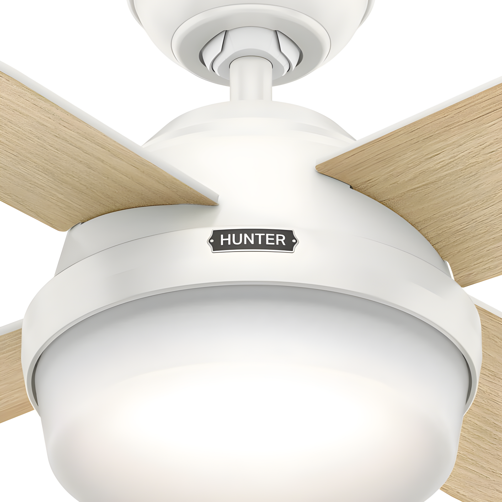 Dempsey 52" 4 - Blade Contemporary Indoor Ceiling Fan with Lights and Remote
