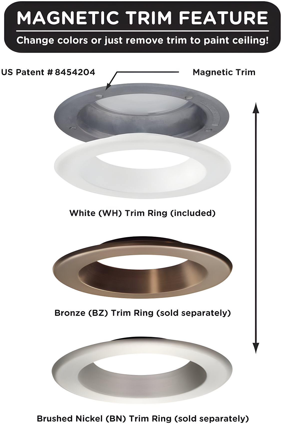 Diep 6'' Dimmable Air-Tight IC Rated Standard Recessed Lighting Kit