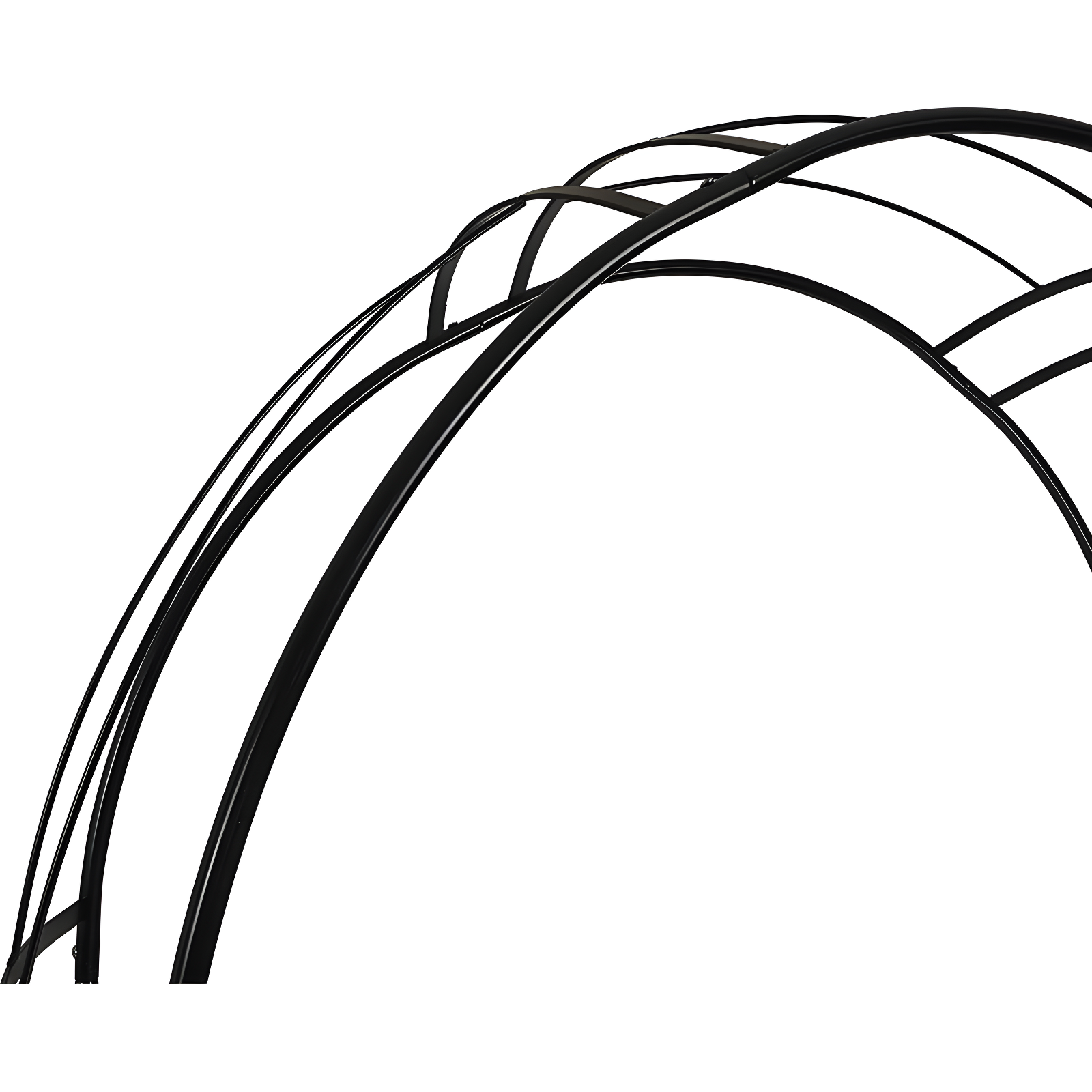 OUTOUR 87'' H x 14'' W Iron Arched Trellis