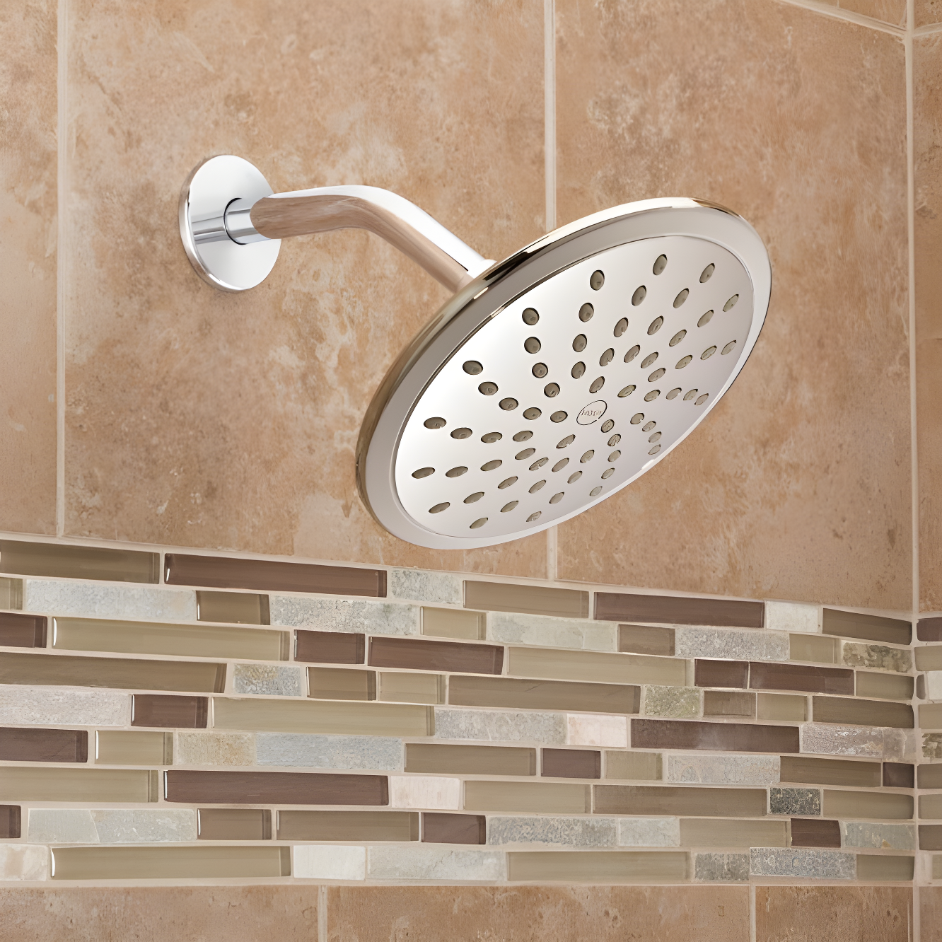 Moen Wide Round Rain Shower Head for Bathroom with 2 GPM High-Pressure Rainfall Spray