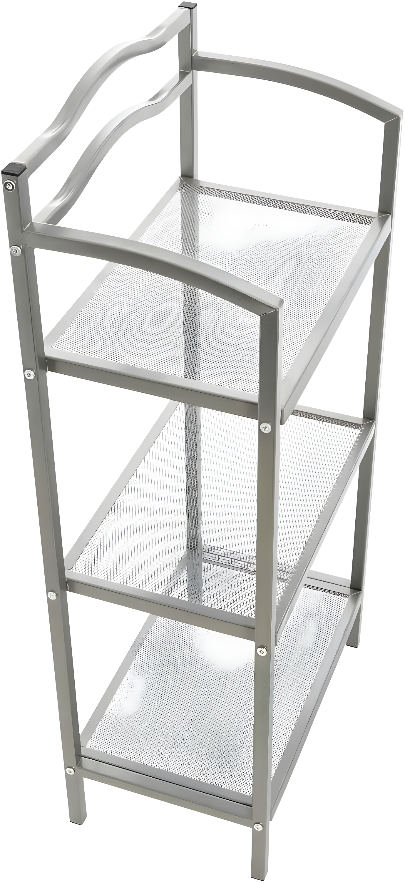3-Tier Metal Over the Toilet Bathroom Storage Shelf, Gray