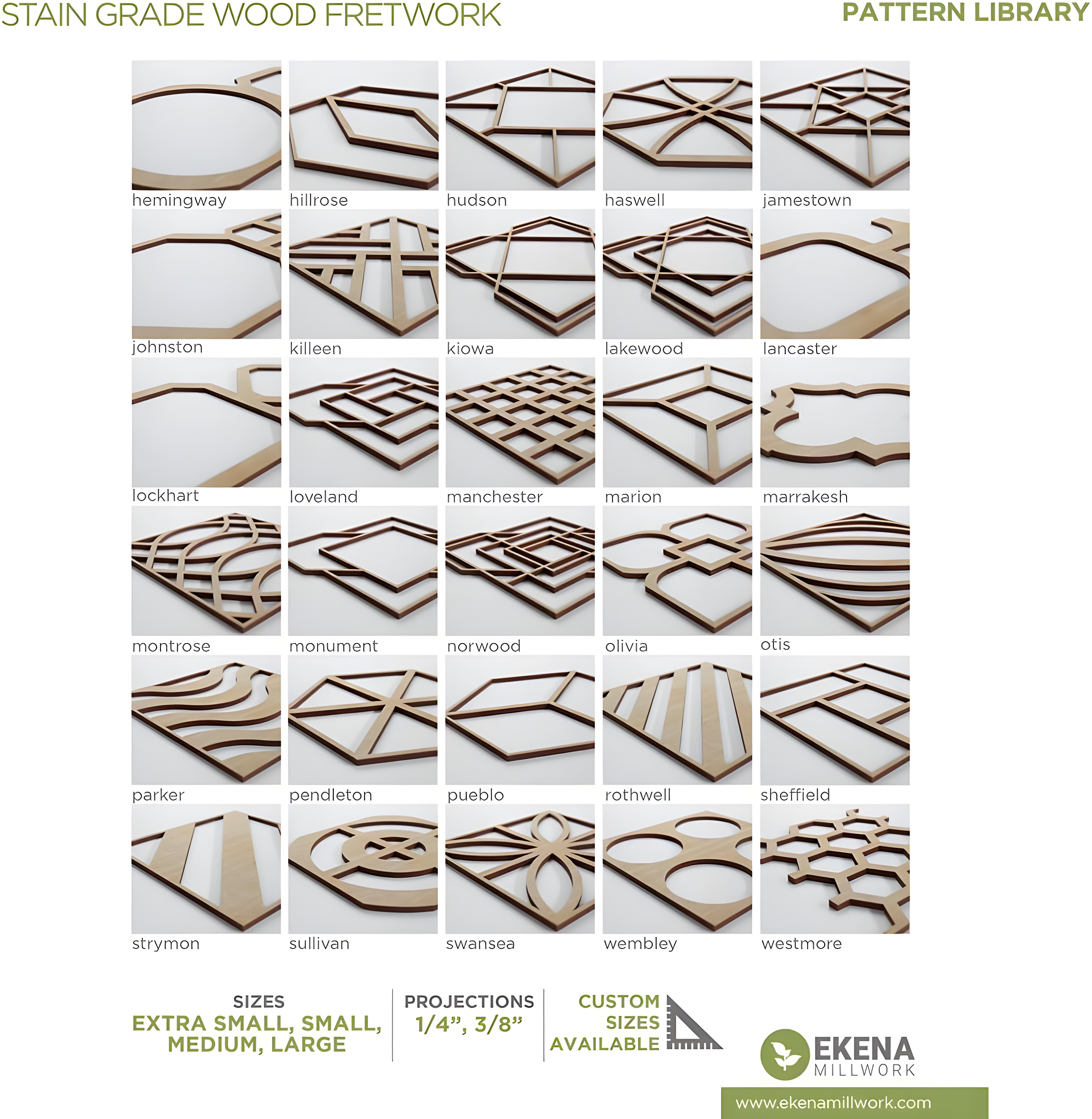 Hastings Decorative Fretwork Wood Wall Panels