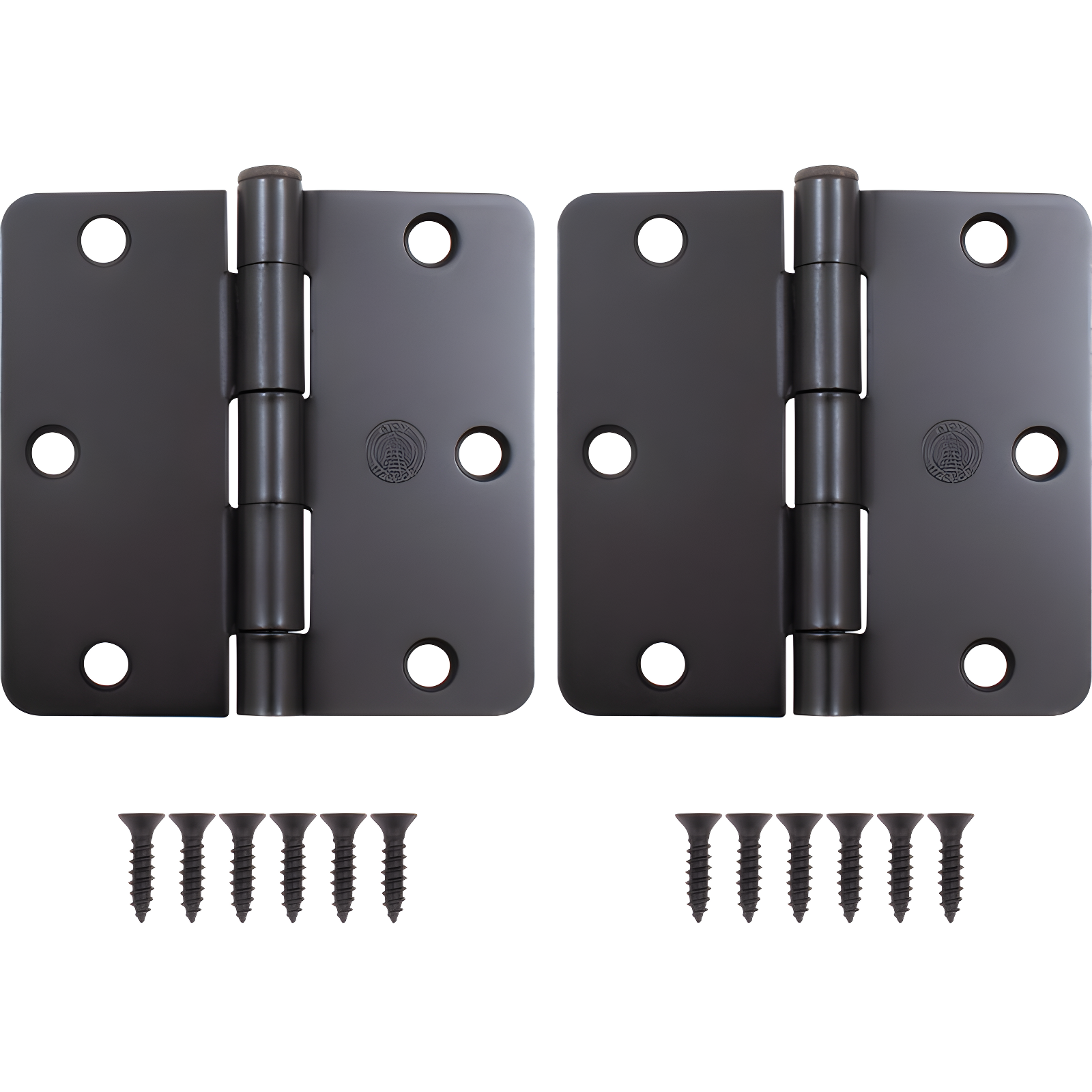 Stone Harbor Hardware 3-1/2" Door Hinges, 1/4" Radius Corner (Set of 2)