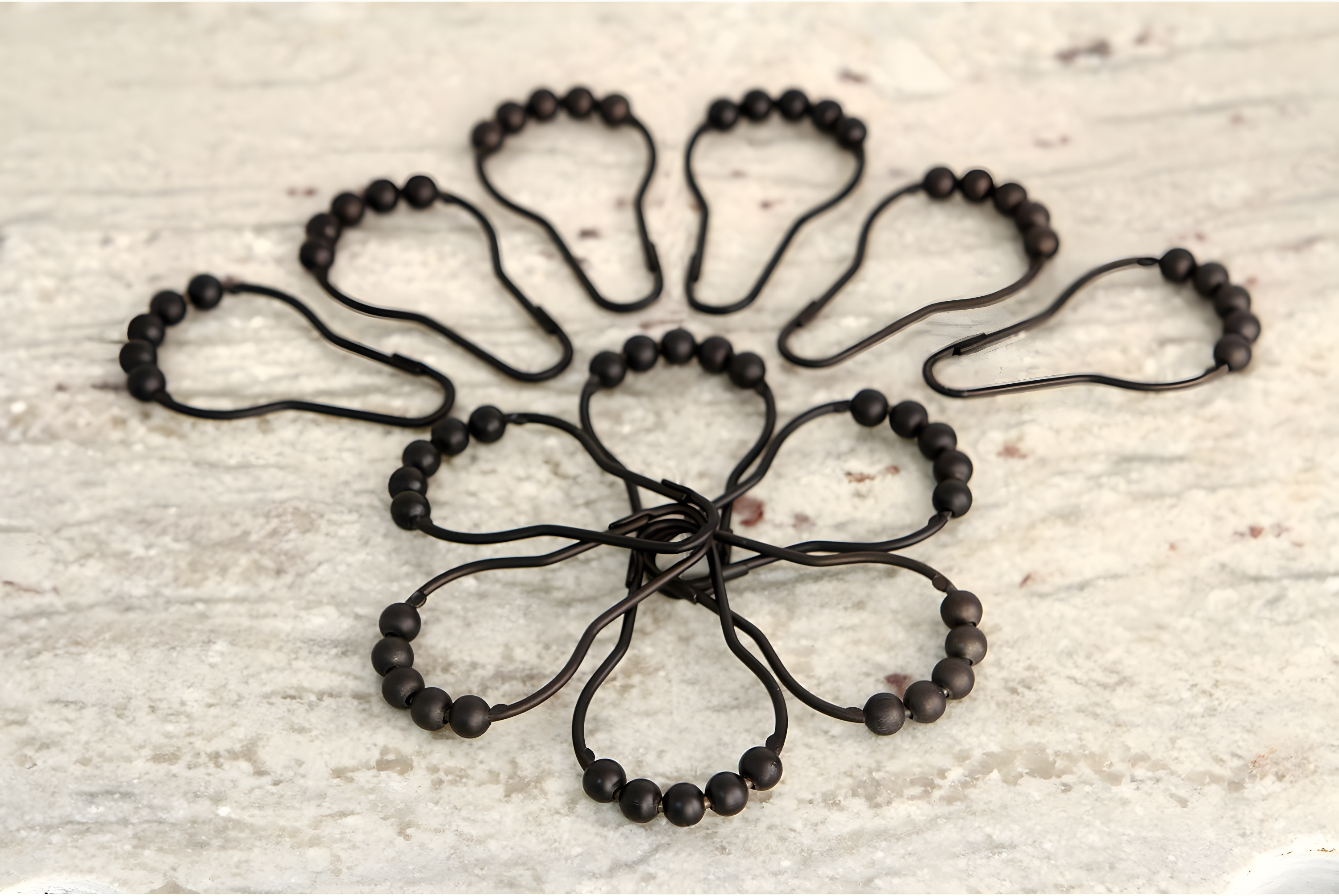 Kingston Brass Kingston Brass Edenscape Roller Ball Shower Curtain Rings (12 Pieces/Set) (Set of 12)