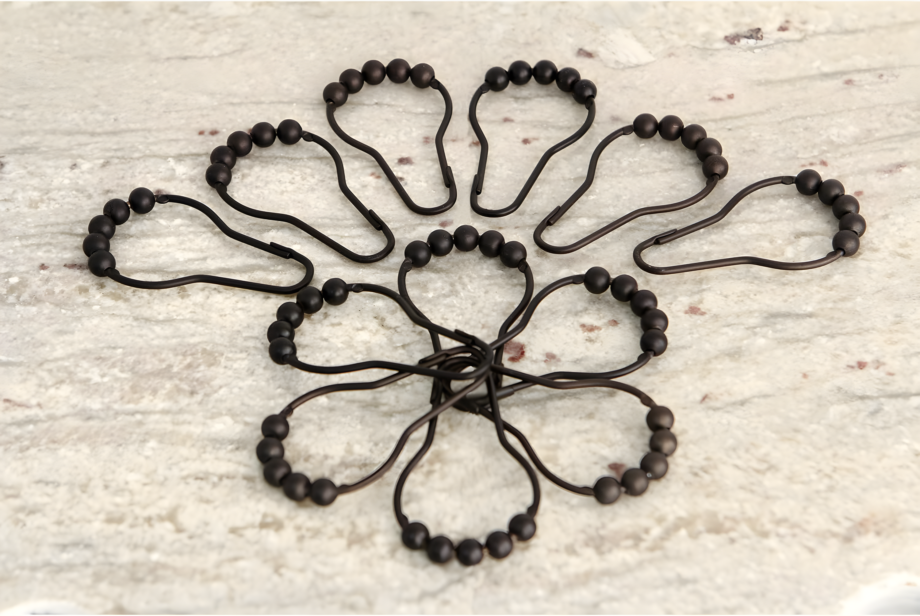 Kingston Brass Kingston Brass Edenscape Roller Ball Shower Curtain Rings (12 Pieces/Set) (Set of 12)