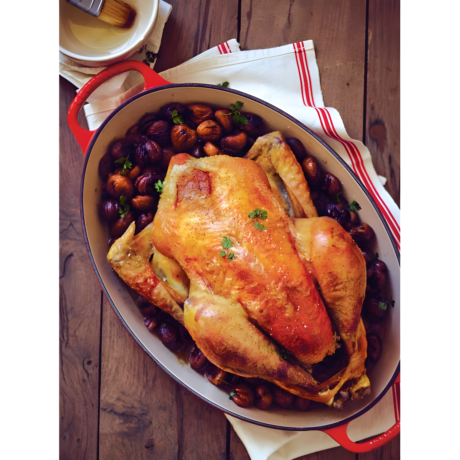 Le Creuset Enameled Cast Iron Oval Dutch Oven with Lid