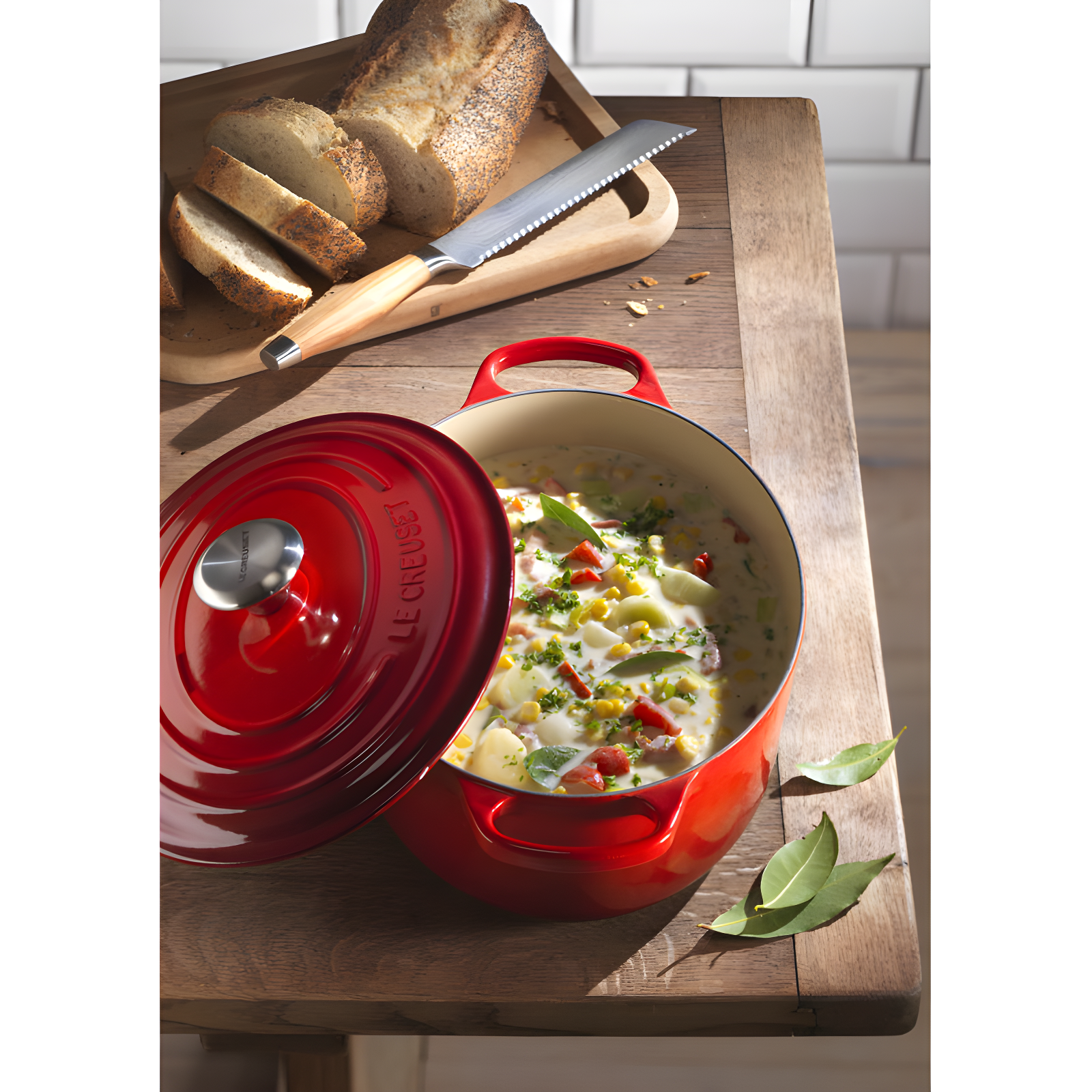 Le Creuset Enameled Cast Iron Oval Dutch Oven with Lid