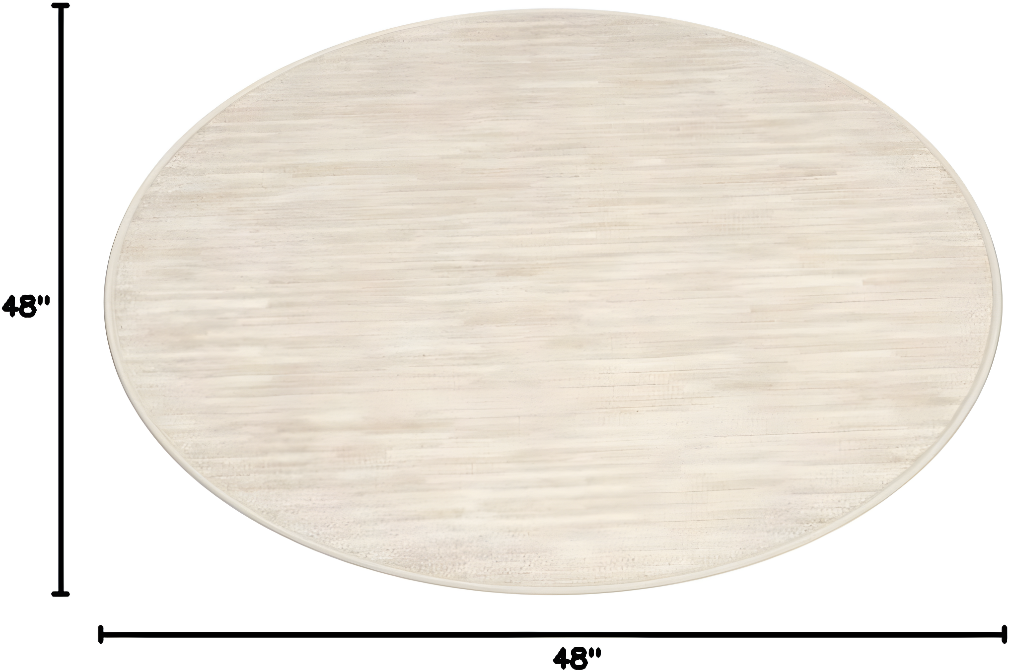 Nourison Essentials Easy Care Indoor Outdoor Area Rug - Ivory Beige 4' x Round