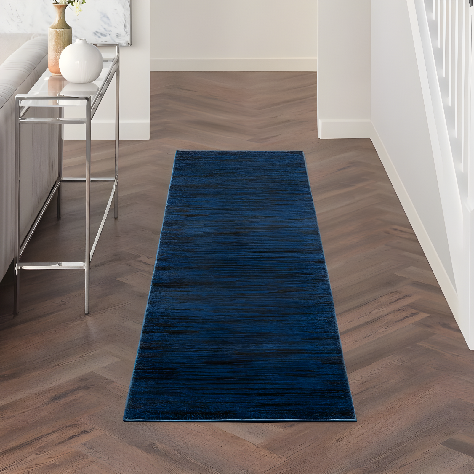 Nourison Nourison Essentials NRE01 Indoor/outdoor Area Rug - Midnight Blue 2' x 6'