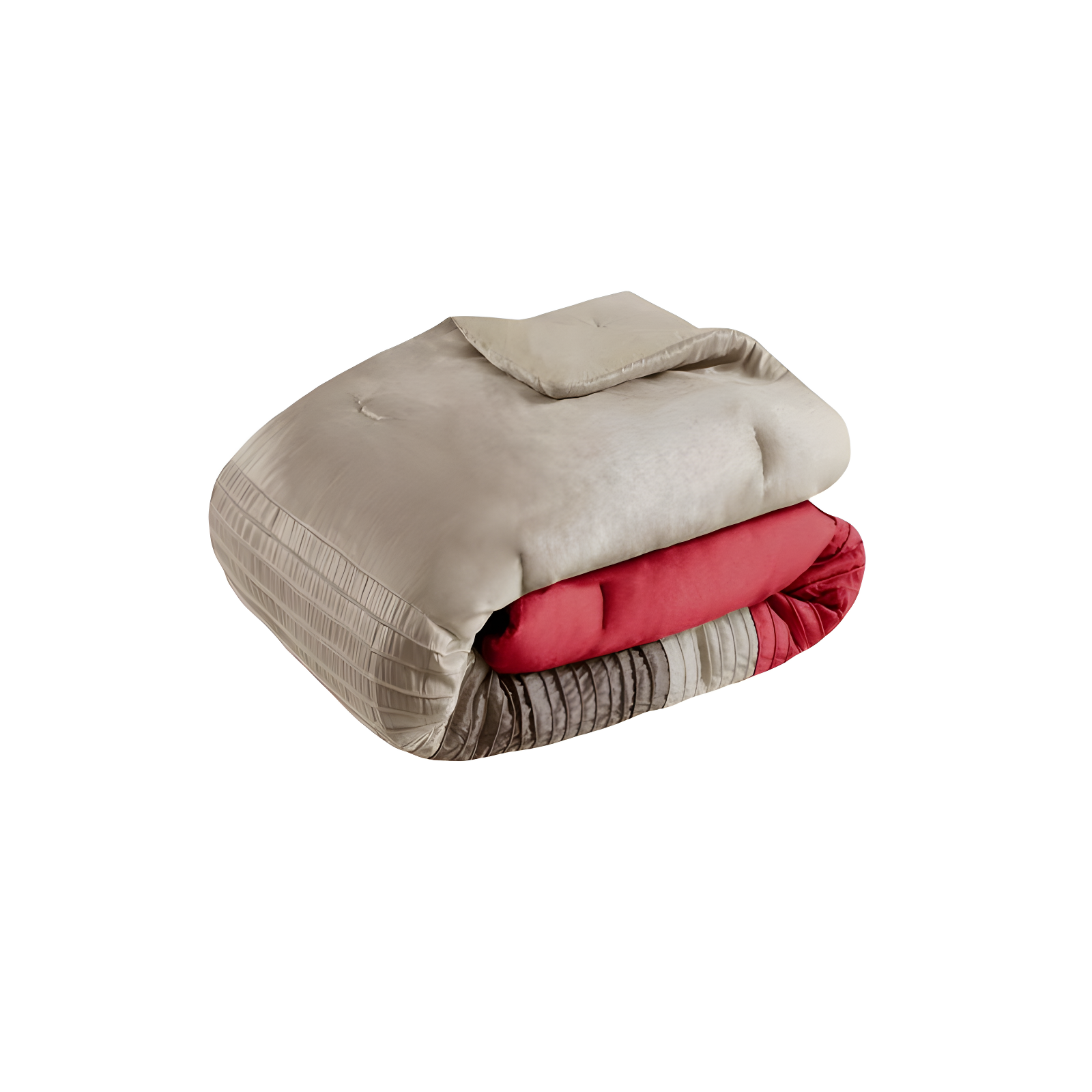 Madison Park Amherst 7 Piece Striped and Pleated Comforter Set