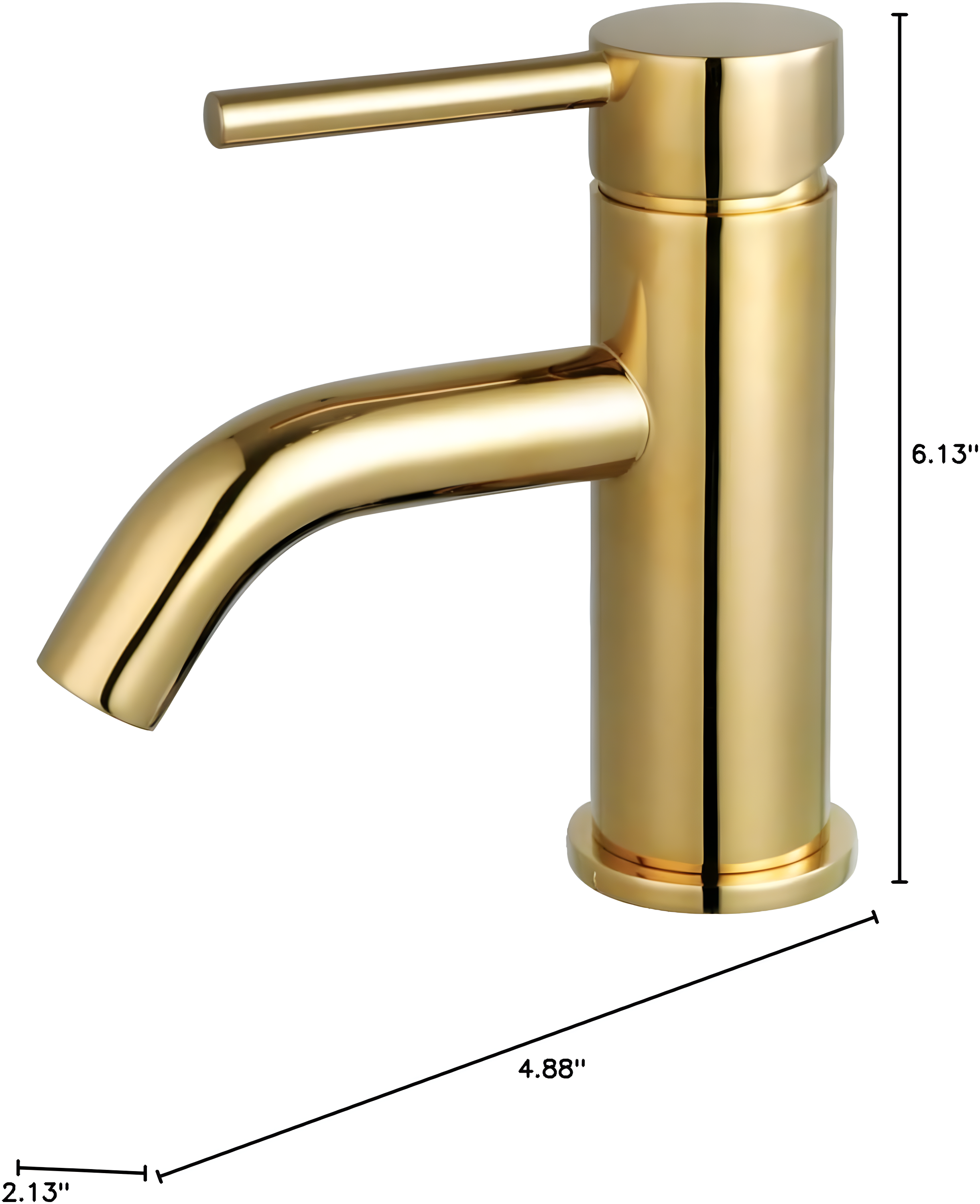 Kingston Brass Concord Single-Handle 1-Hole Deck Mount Bathroom Faucet with Push Pop-Up