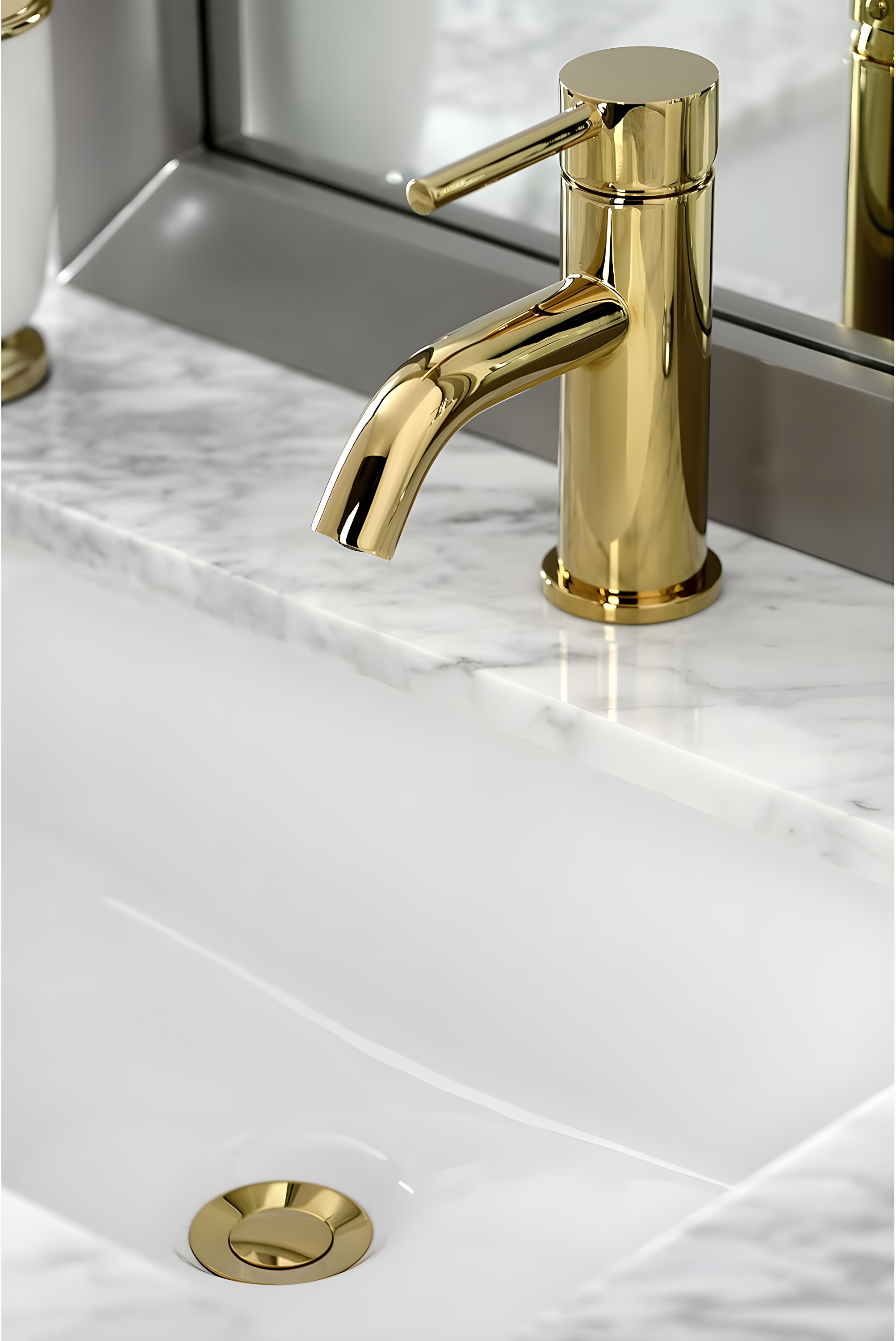Kingston Brass Concord Single-Handle 1-Hole Deck Mount Bathroom Faucet with Push Pop-Up