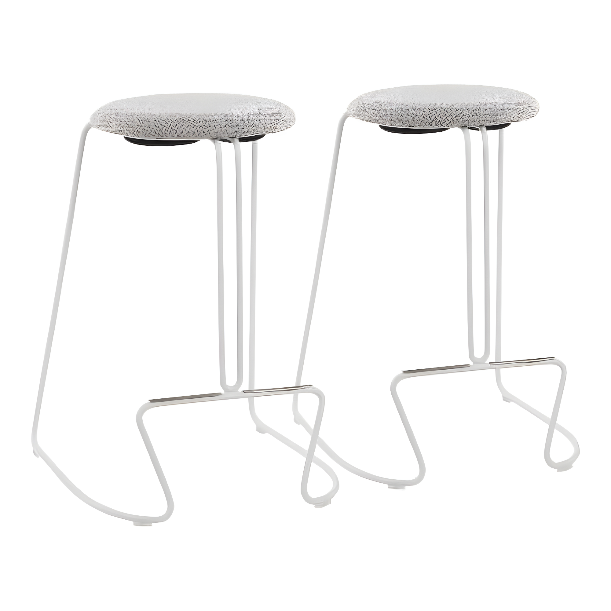 Premo Upholstered Counter Stool with Metal Frame