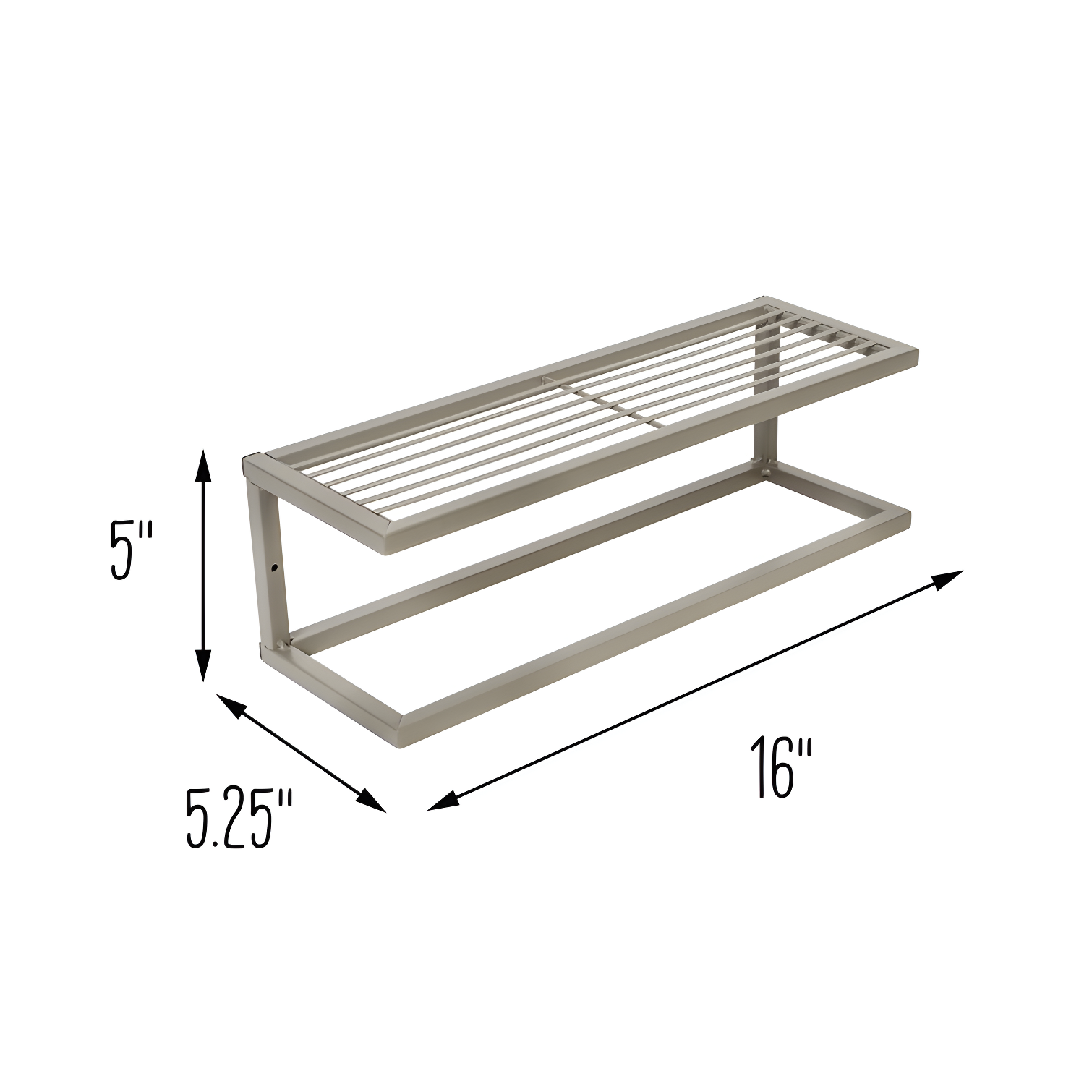 Steel Bathroom Storage Wall Shelf