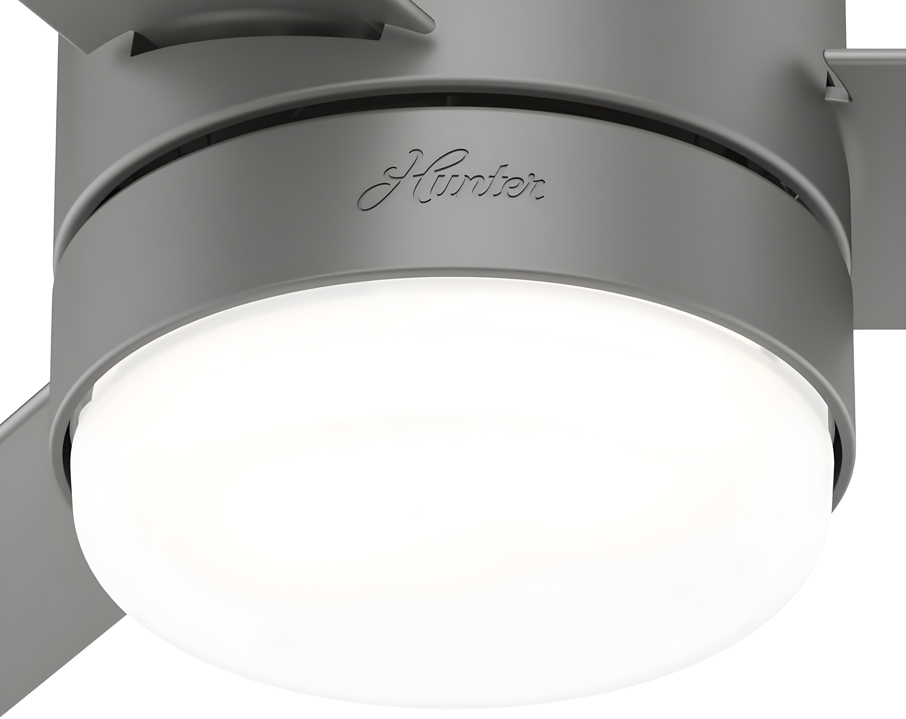 44" Gilmour 3 - Blade Outdoor Flush Mount Ceiling Fan with Remote Control and Light Kit Included