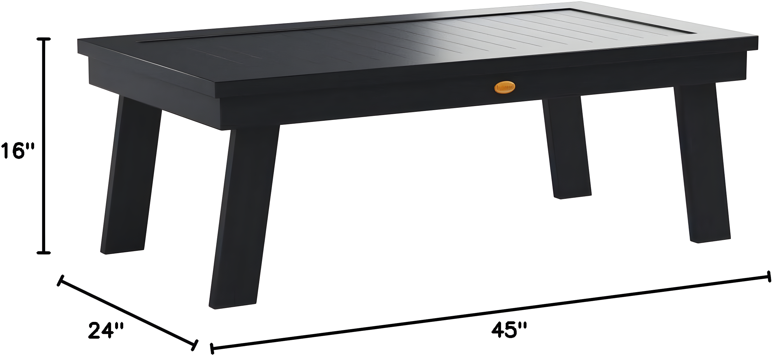 Highwood Adirondack Coffee/Conversation Table - 24" W x 48" L x 16" H, Outdoor, Eco-friendly, Synthetic Wood