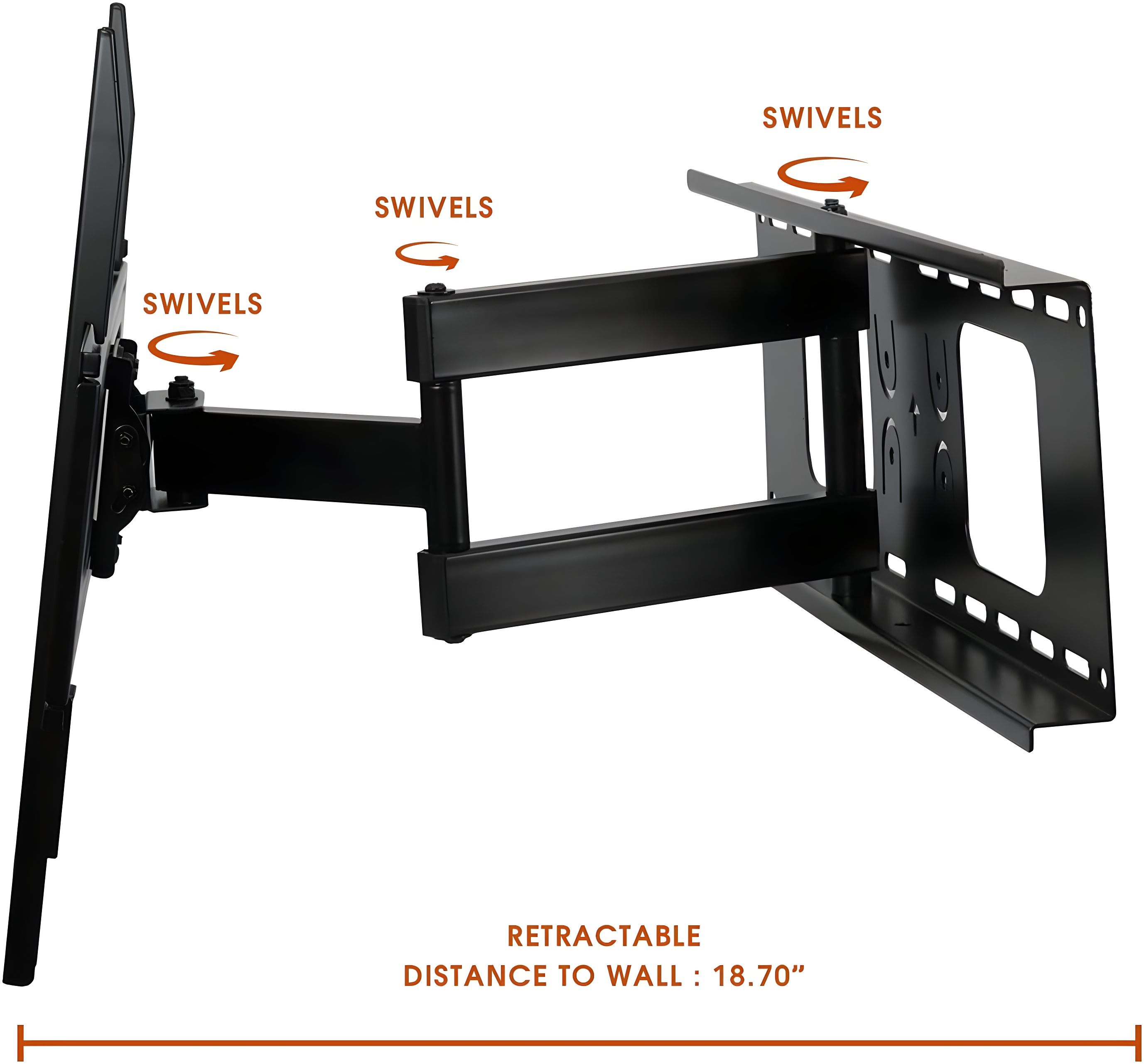 MegaMounts MegaMounts Single Screen Wall Mount