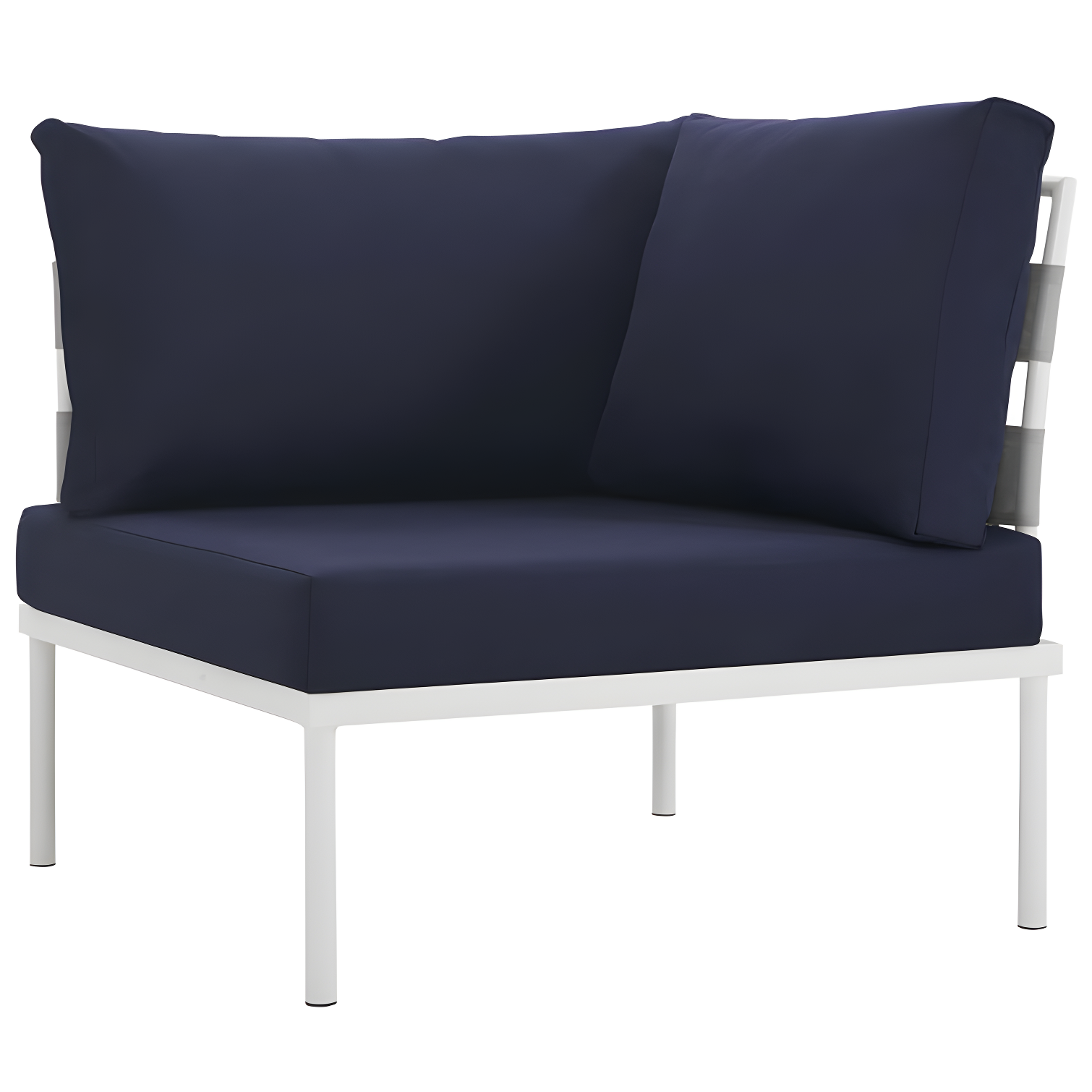 Modway Harmony 5 Piece Outdoor Patio Aluminum Sectional Sofa Set