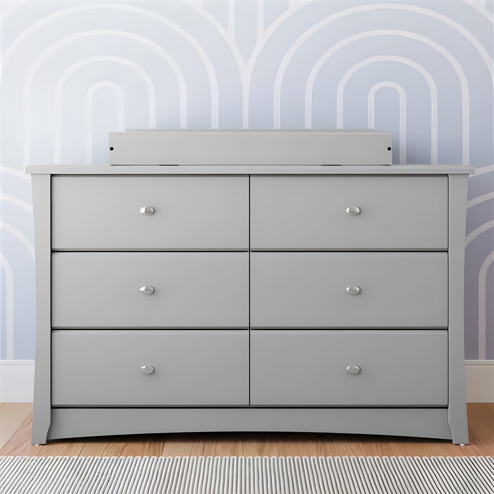 Crescent 6 Drawer Double Dresser